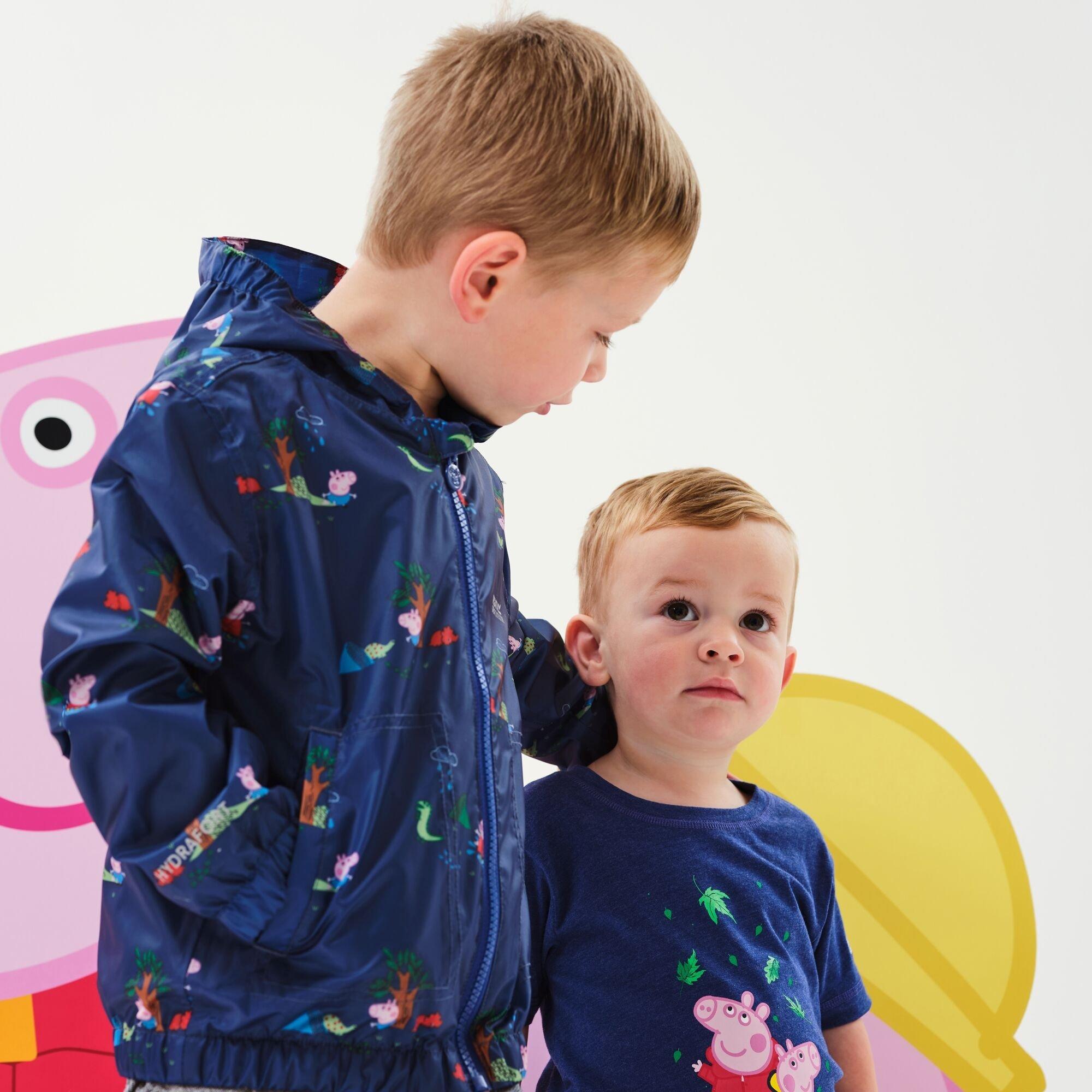 Newroylpeppa - Regatta - Unisex Kids' Peppa Pig Muddy Puddle Hydrafort Waterproof Jacket - 5