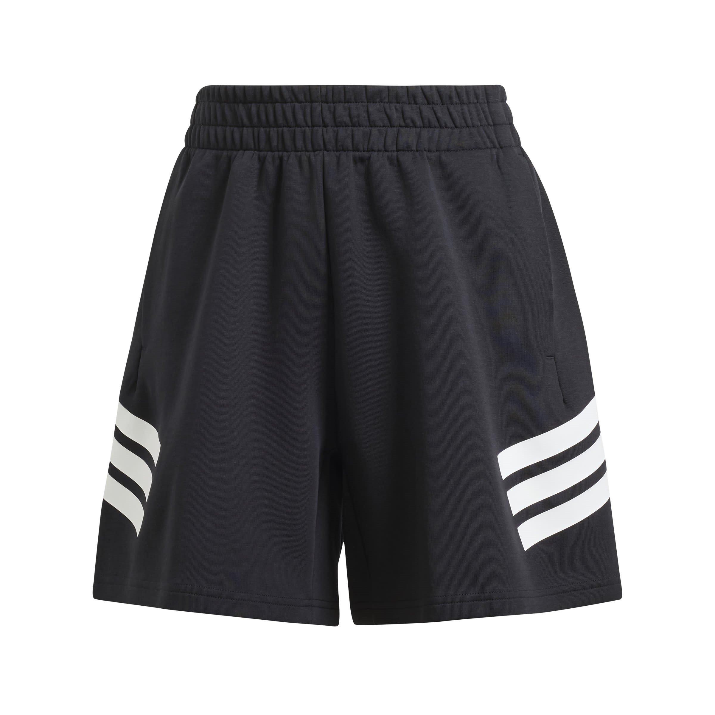 Black - adidas - Future Icons 3-Stripes Womens Lifestyle Shorts - 1