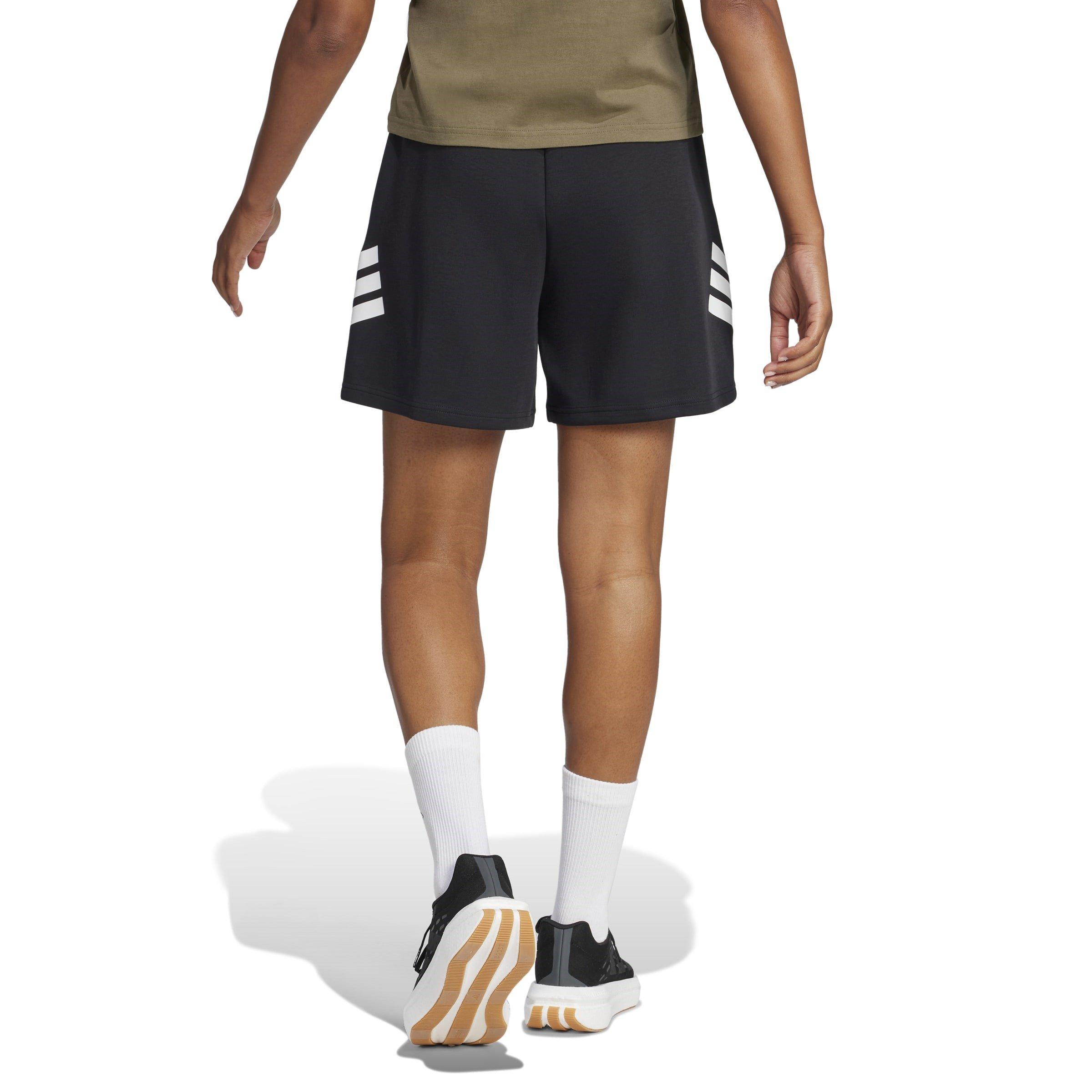 Black - adidas - Future Icons 3-Stripes Womens Lifestyle Shorts - 3