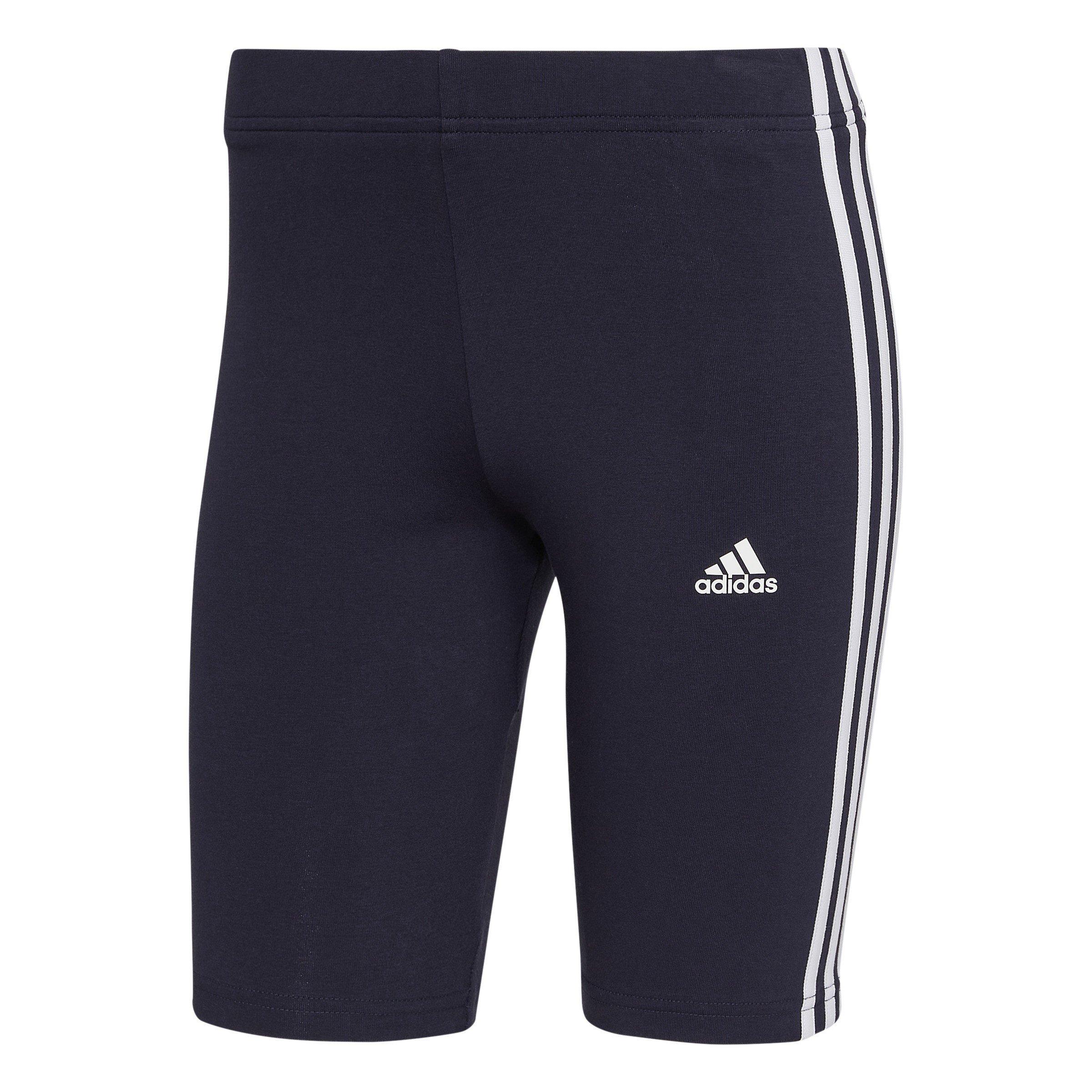 adidas Essential 3 Stripe Shorts Womens Jersey Shorts Sports Direct