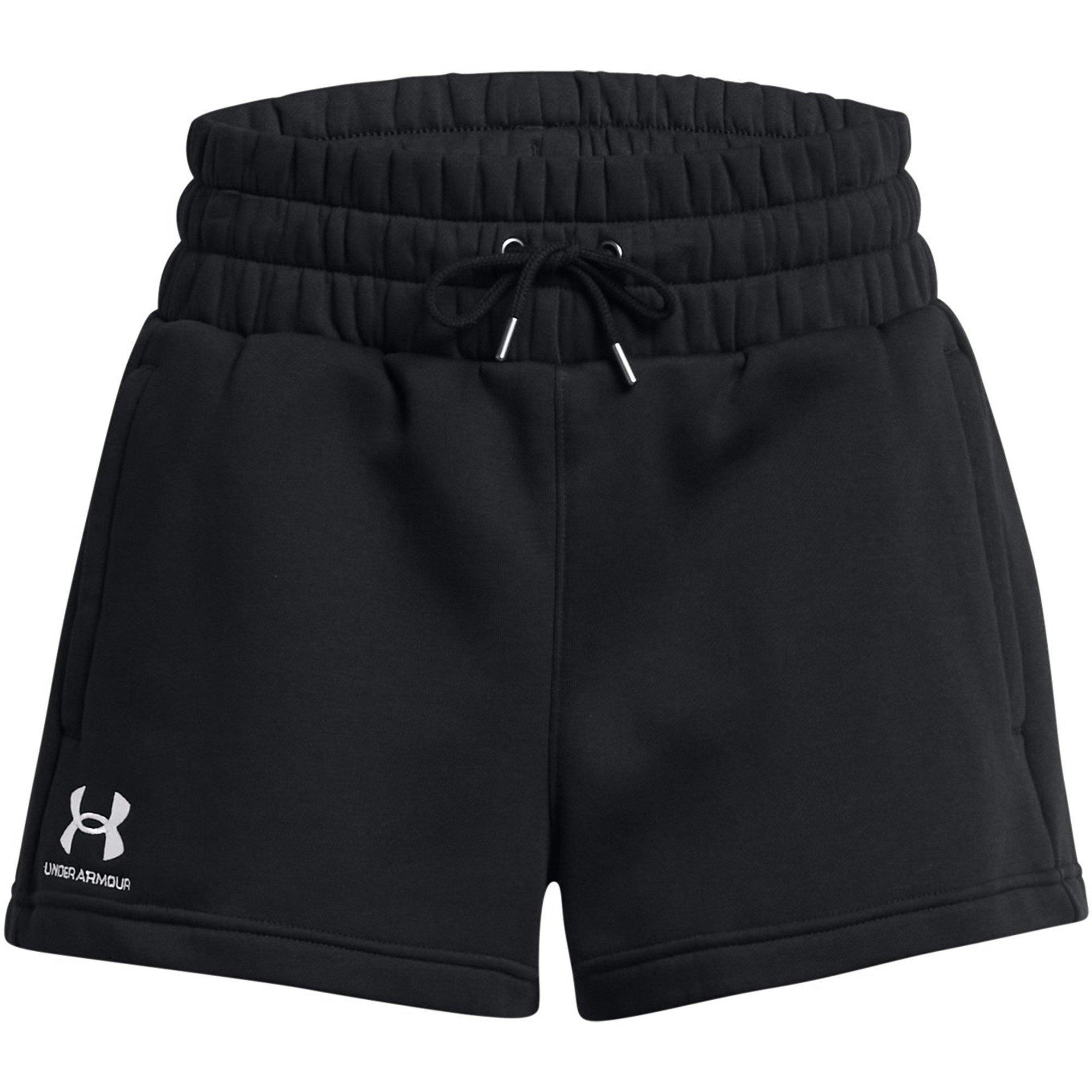 Under Armour Women's Icon Fleece Jogger Shorts - Black - 12 (M)