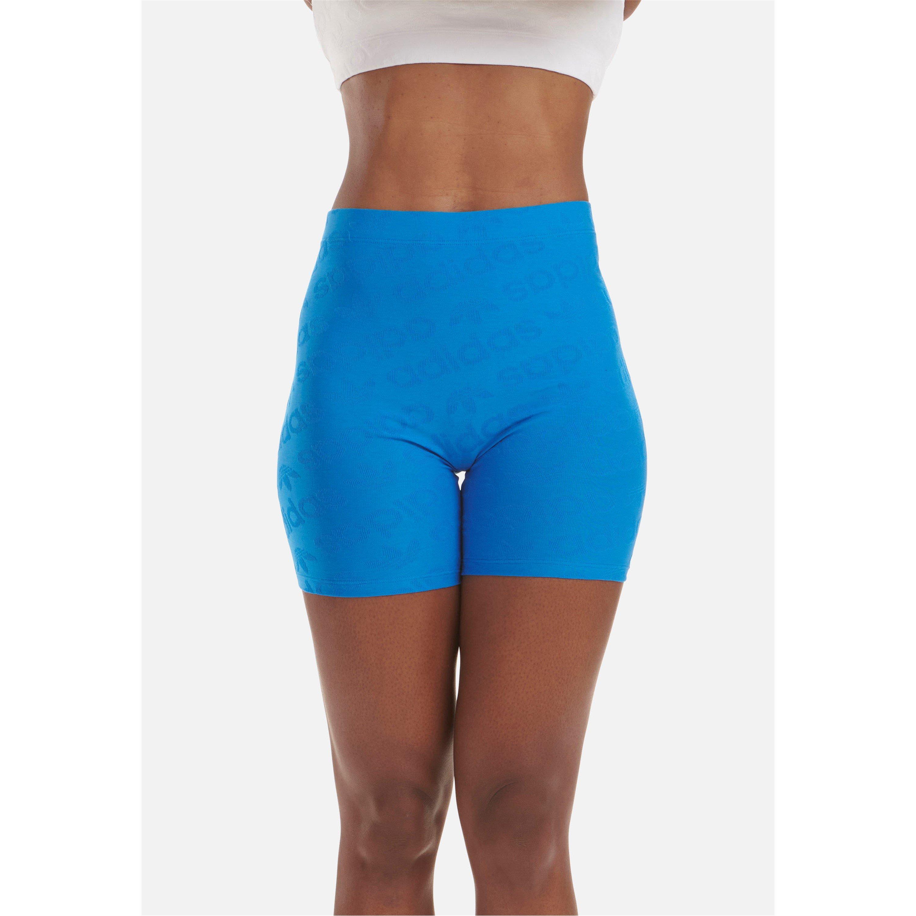 Blau - adidas Originals - Adidas Originals All-Over Logo Biker Short - 3