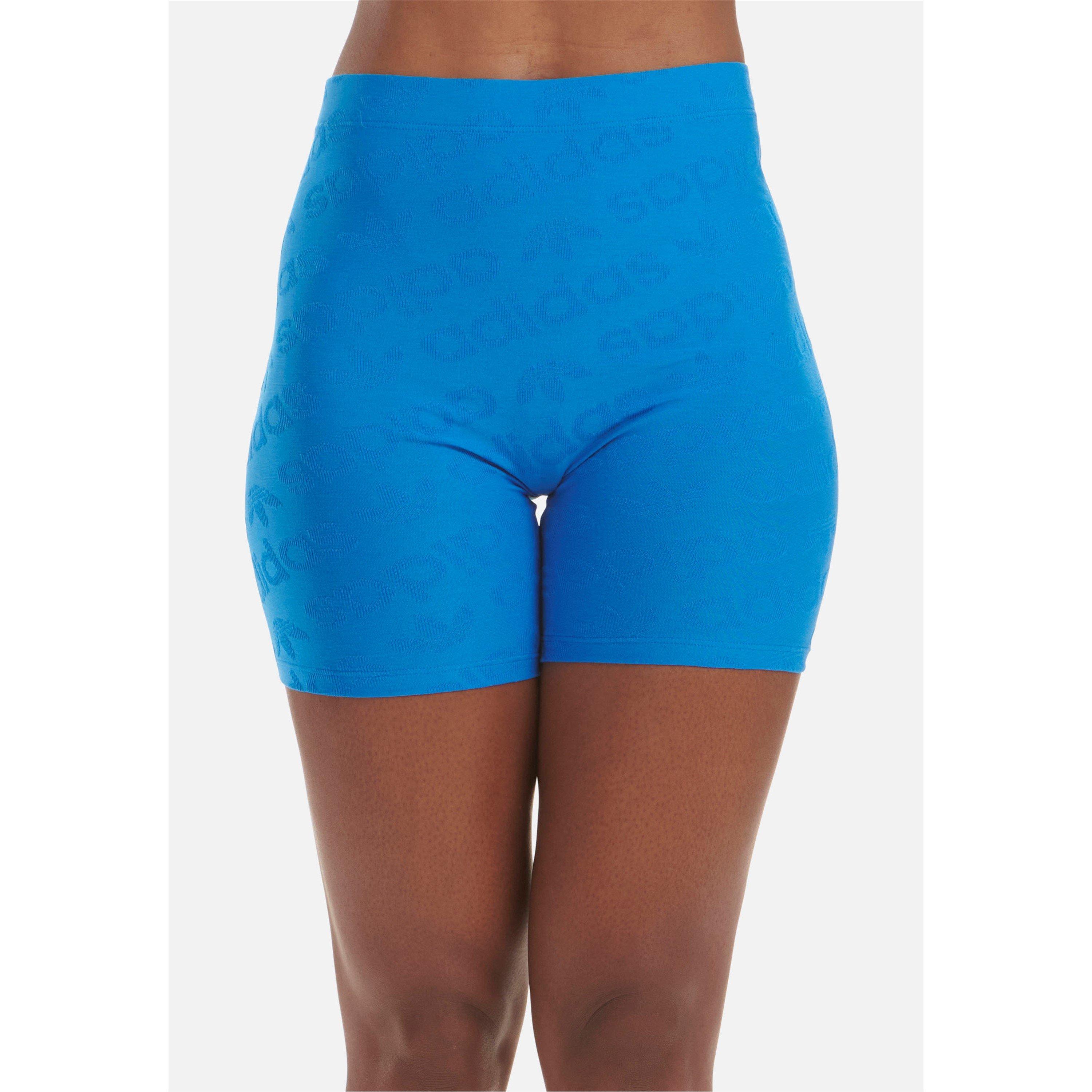 Blau - adidas Originals - Adidas Originals All-Over Logo Biker Short - 4