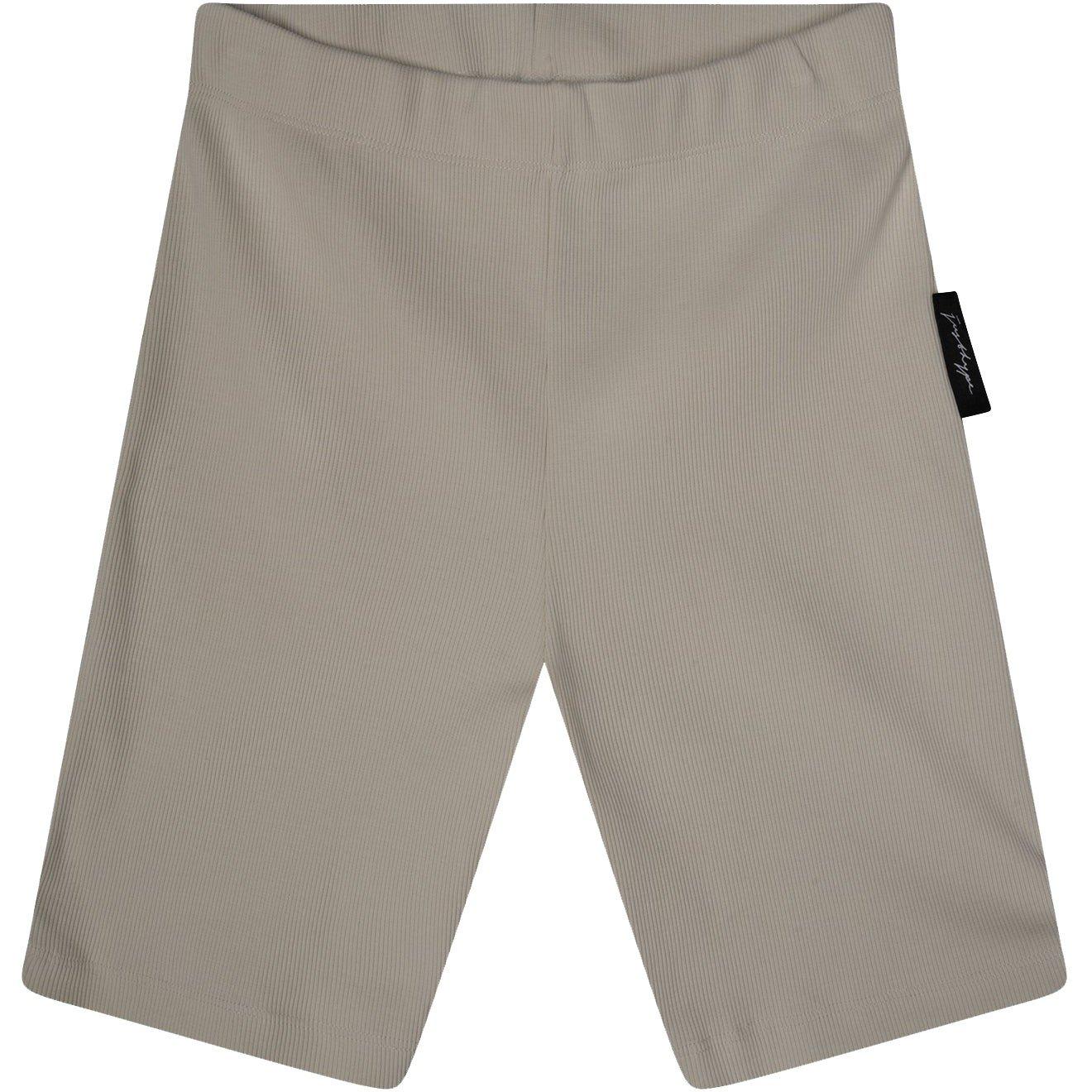 Hype Women's Fleece Jogger Shorts - Beige - 10 (S)