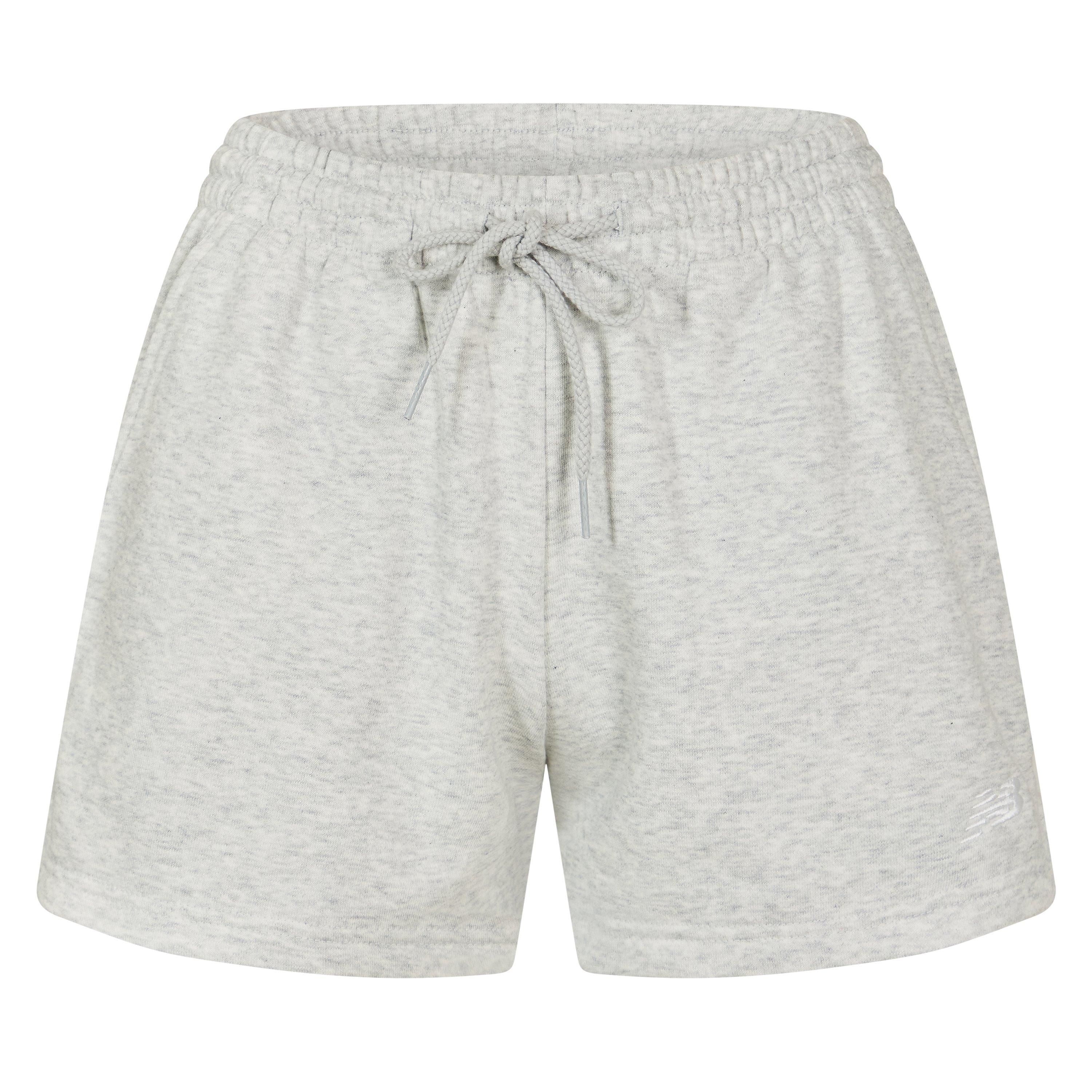 Light Grey - New Balance - Nb Fterry Sho Ahh Larg Jogger Short Womens - 1