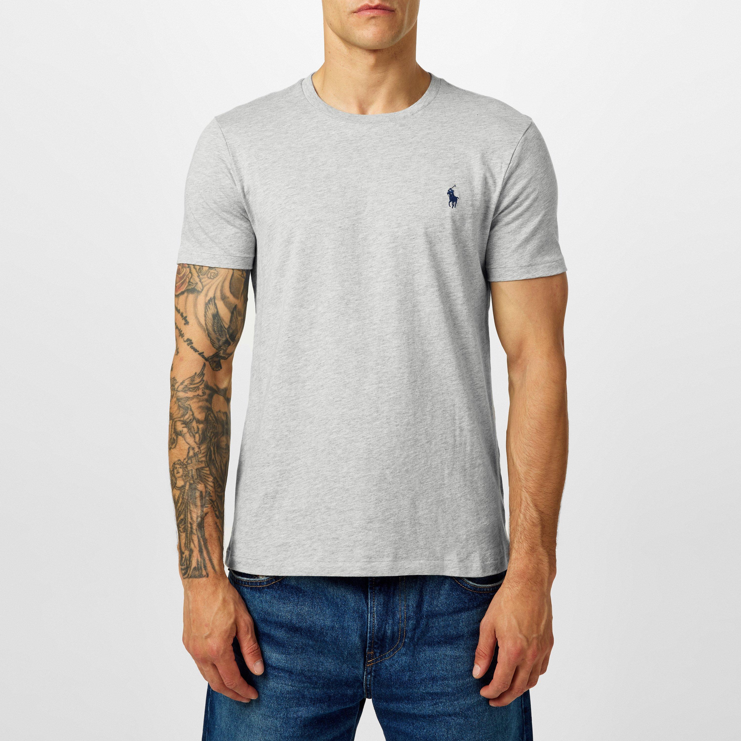 Grey Heather - Polo Ralph Lauren - Men's Regular Fit Custom T-Shirt - 3