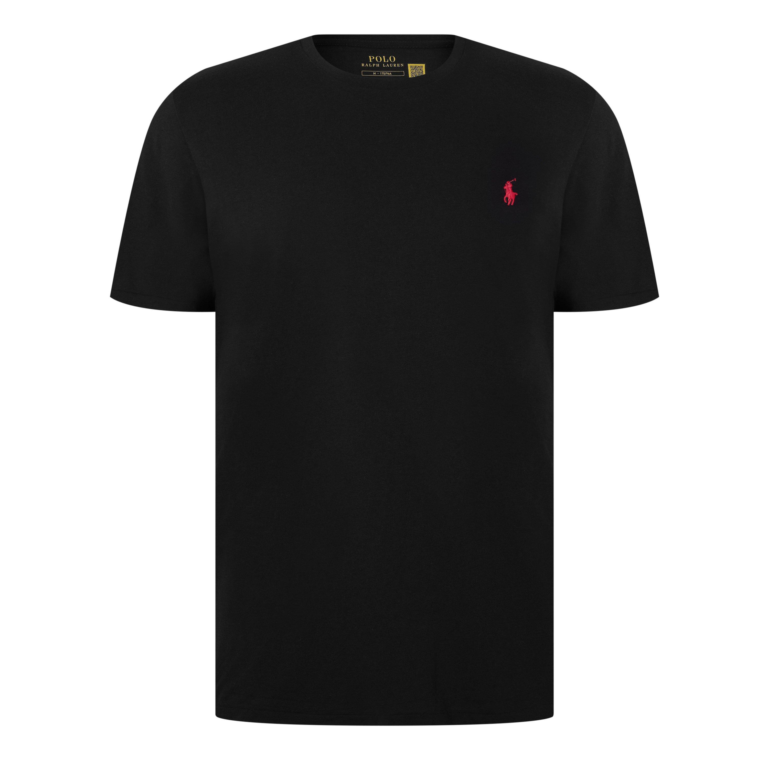 Polo Ralph Lauren Men's Black Regular Fit Custom T-Shirt - 2XL