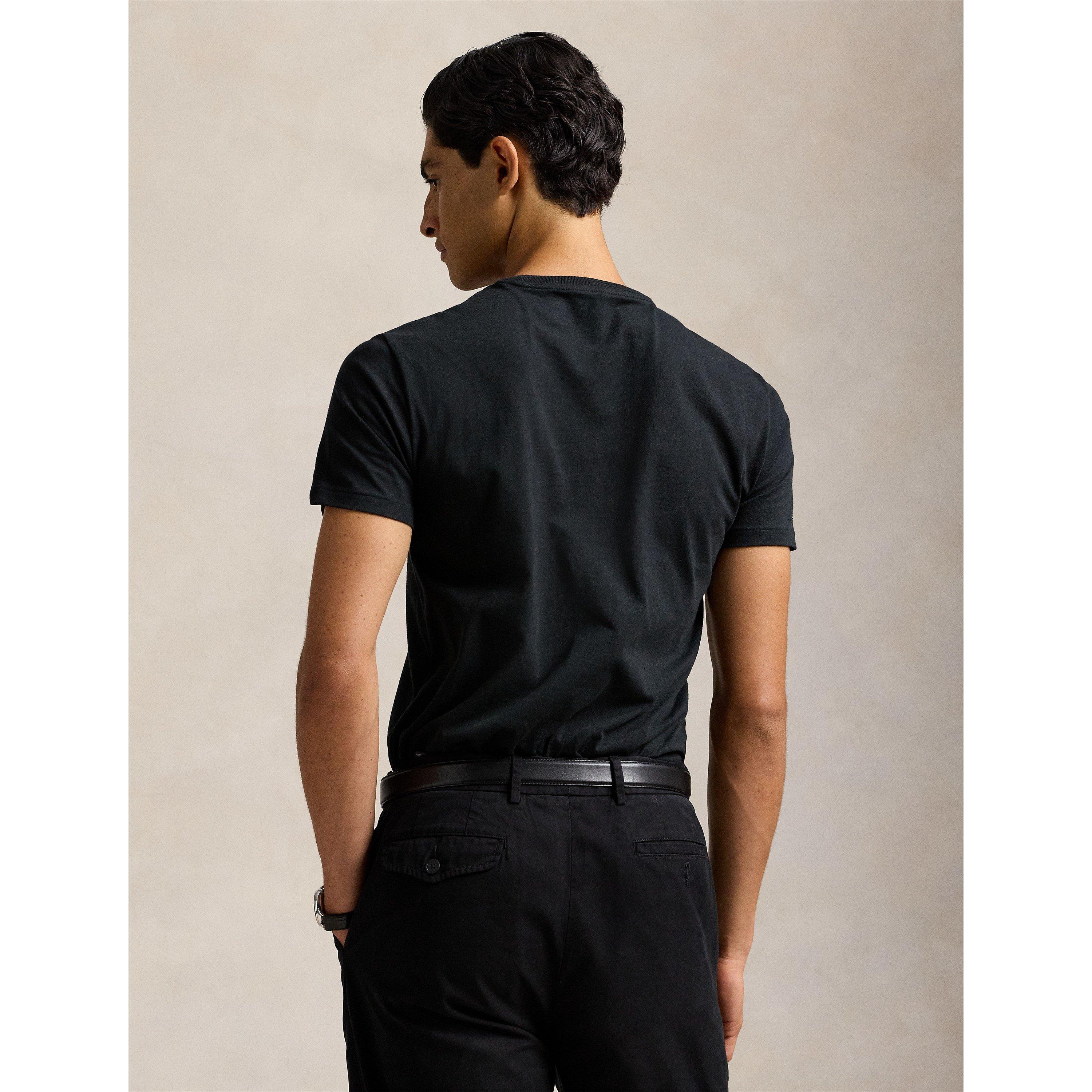 Black - Polo Ralph Lauren - Men's Regular Fit Custom T-Shirt - 4