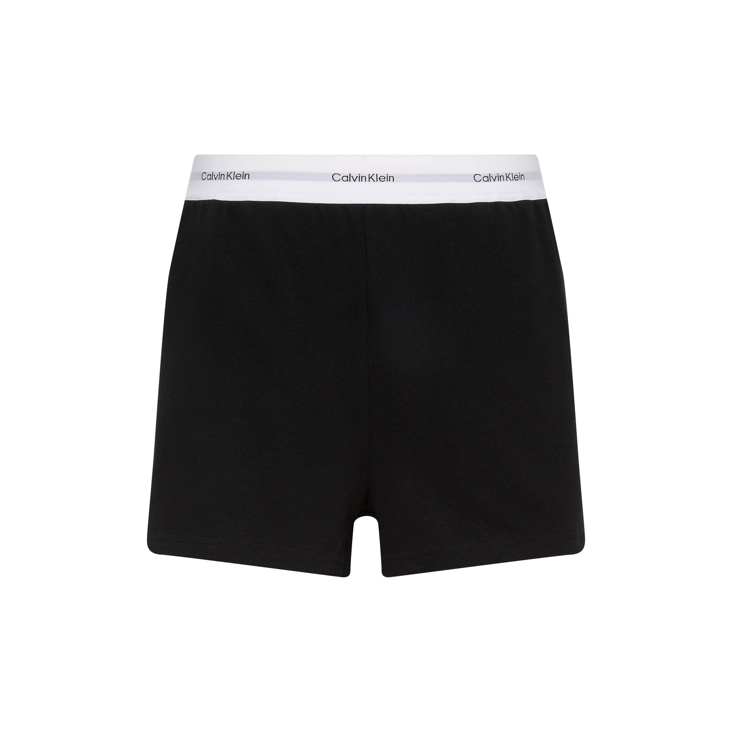 Calvin Klein Women's Fleece Jogger Shorts - Black - 14 (L)