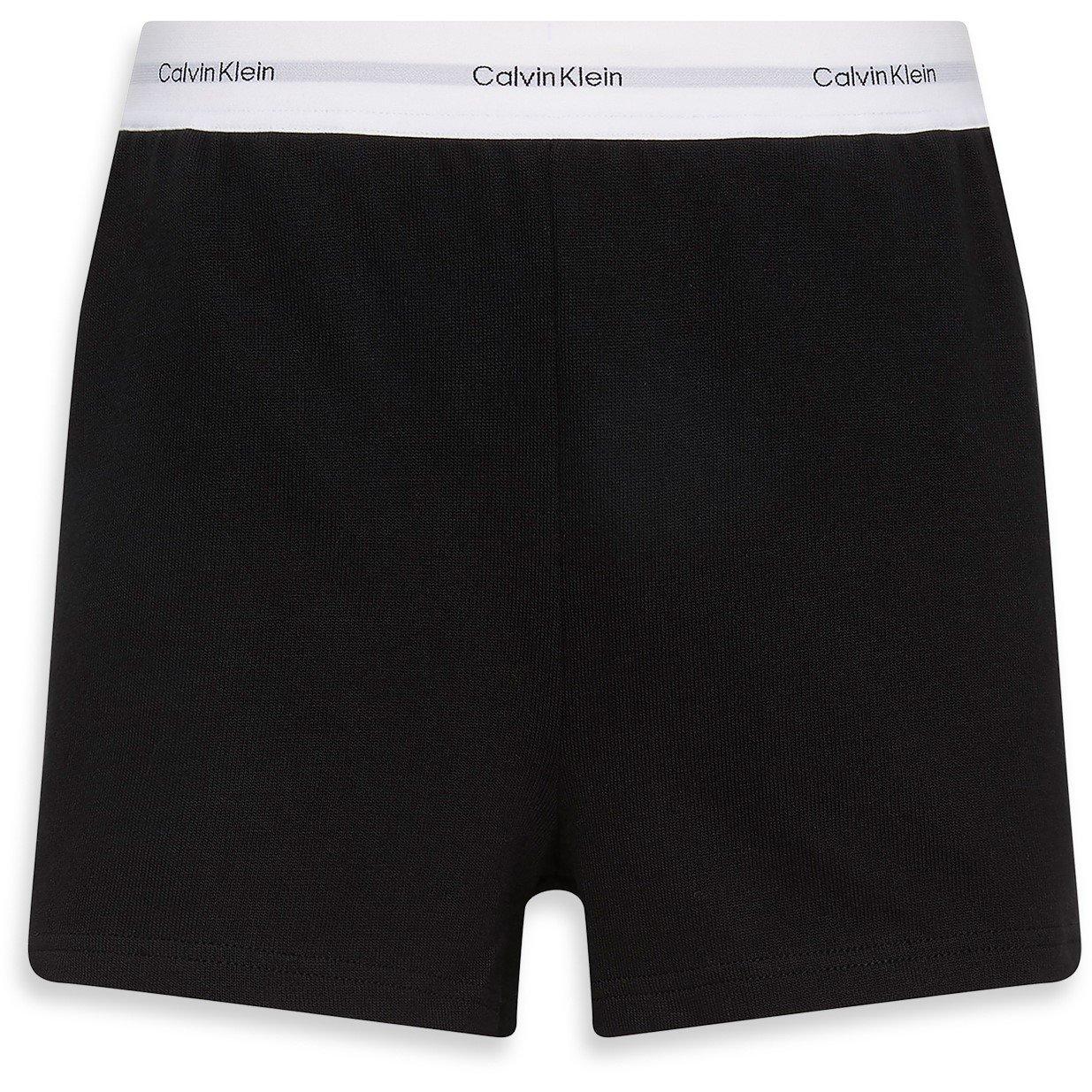 Black - Calvin Klein - Women's Fleece Jogger Shorts - 6