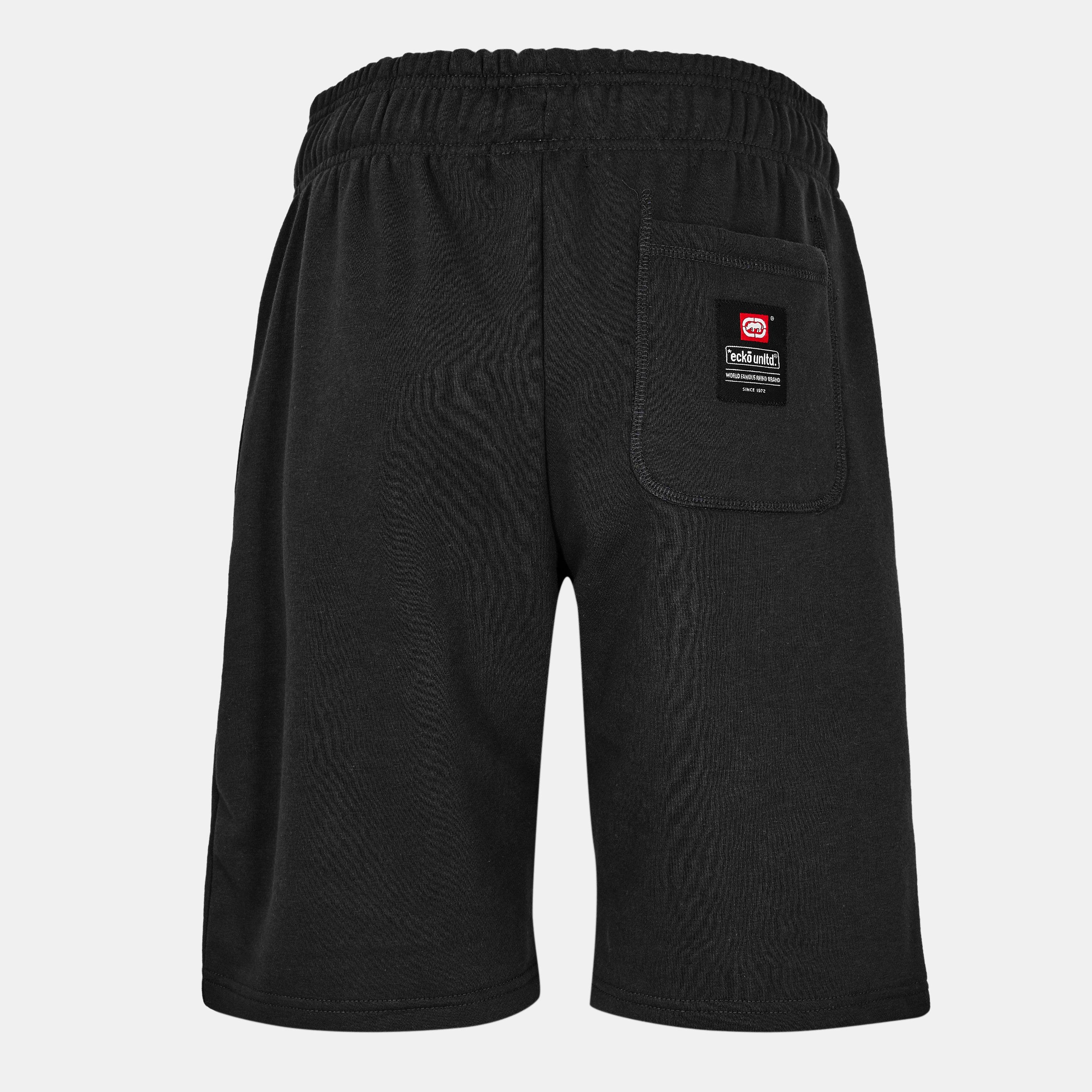 Black - Ecko - Fleece Jogger Shorts - 2