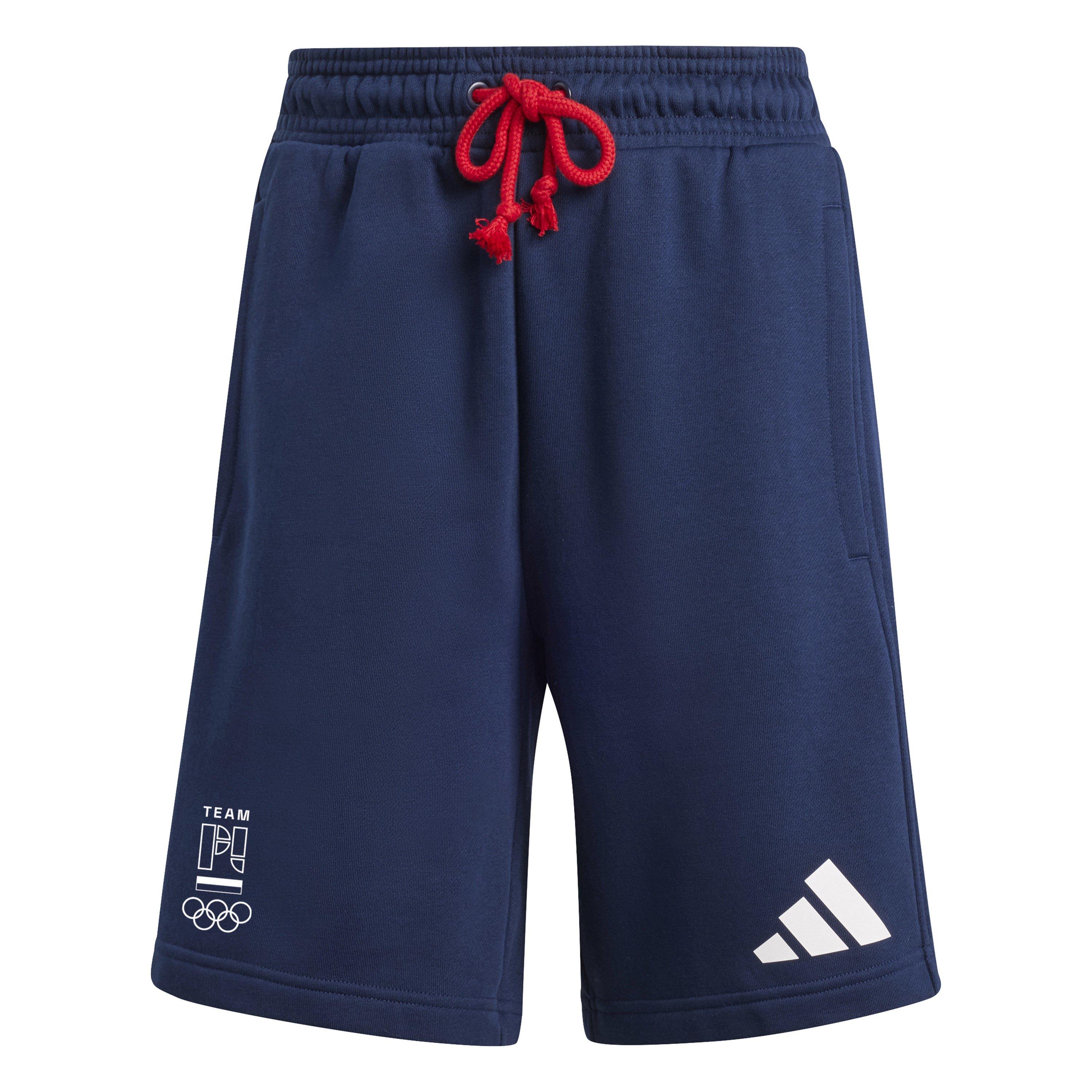 Adidas Women's Fleece Jogger Shorts - Collegiate Navy - 10 (S)