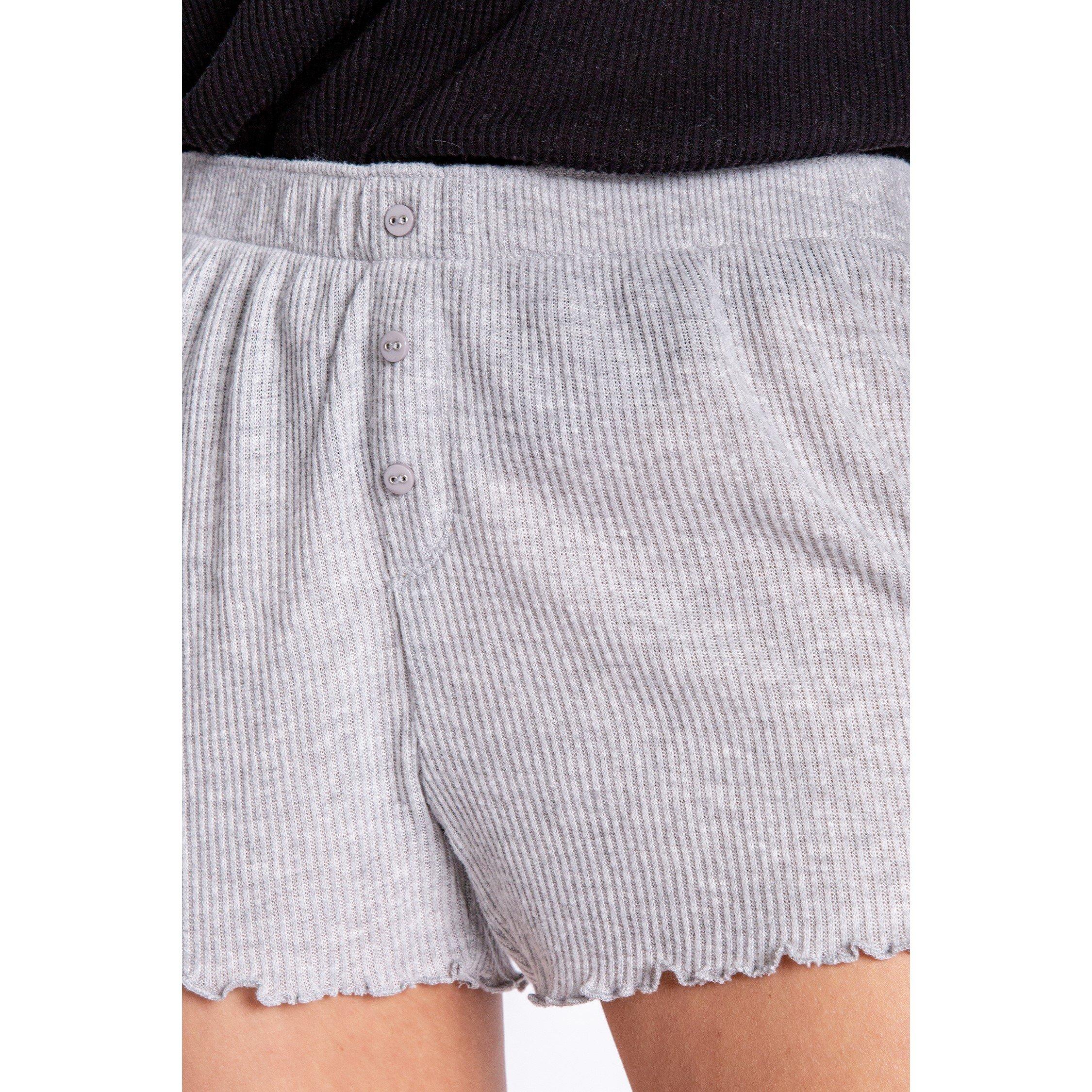Grau-Mel. - PJ Salvage - Ribbed Short - 8