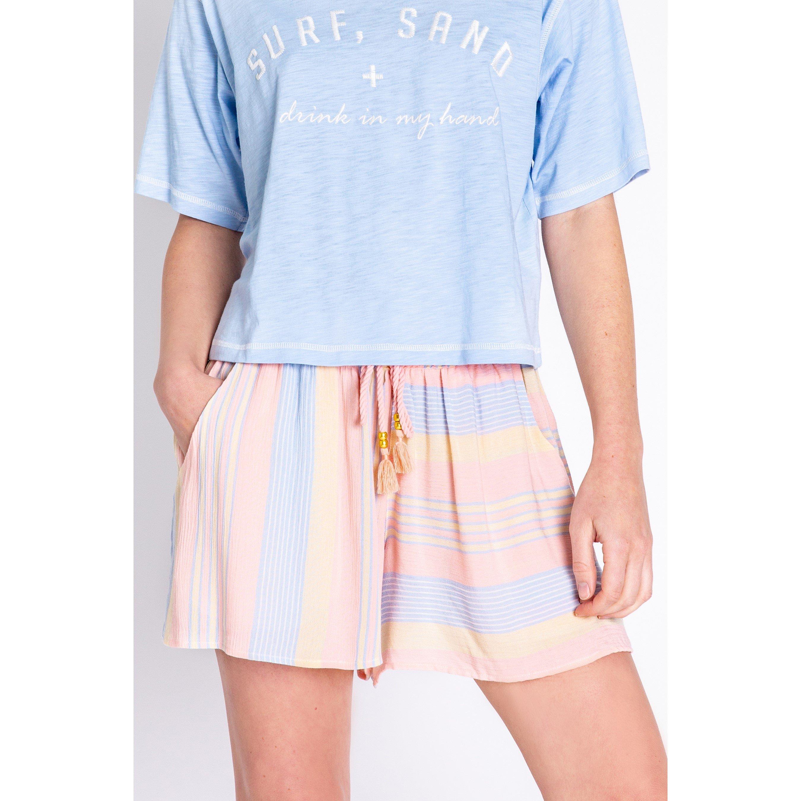 Multicolor - PJ Salvage - Fleece Jogger Shorts - 2