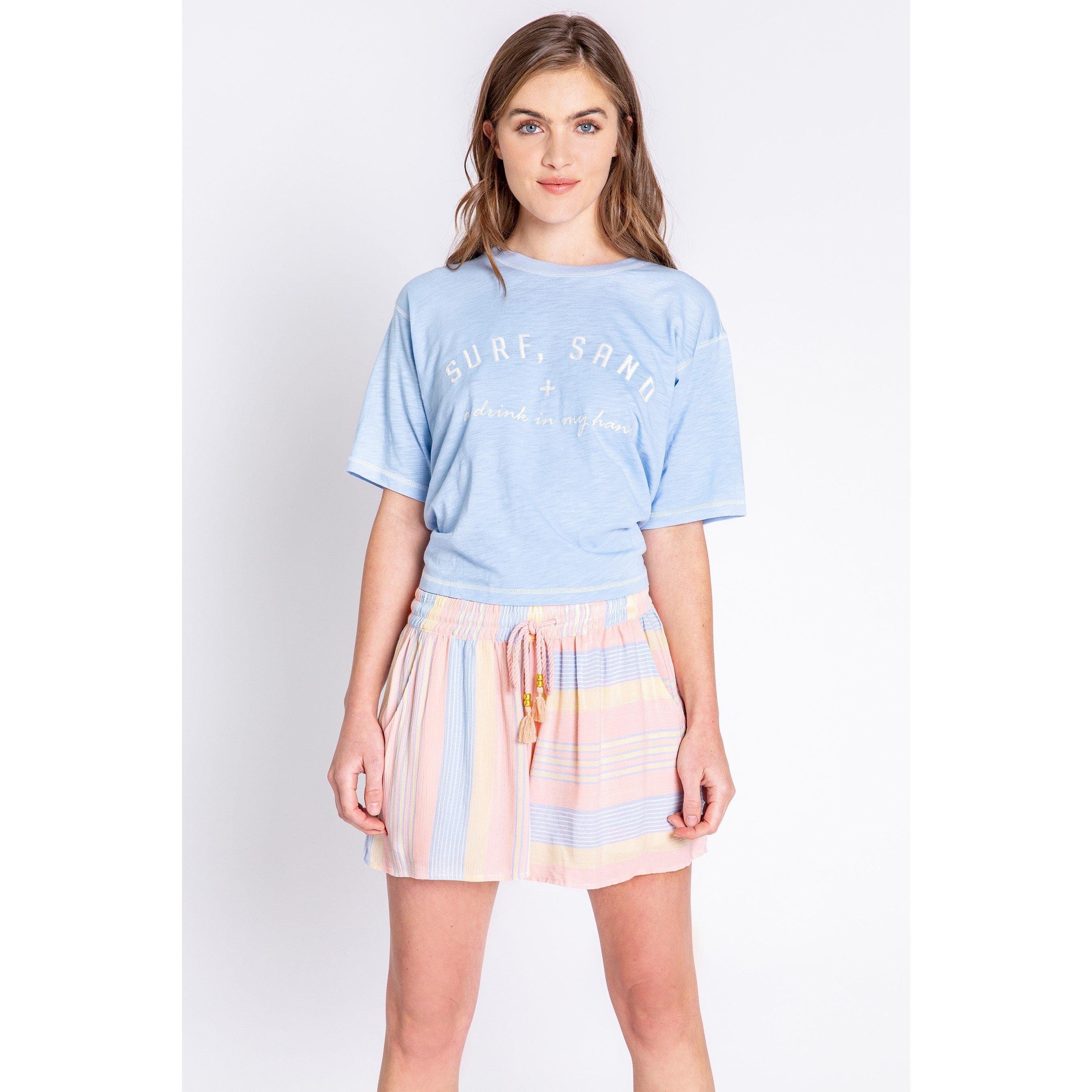 Multicolor - PJ Salvage - Fleece Jogger Shorts - 4