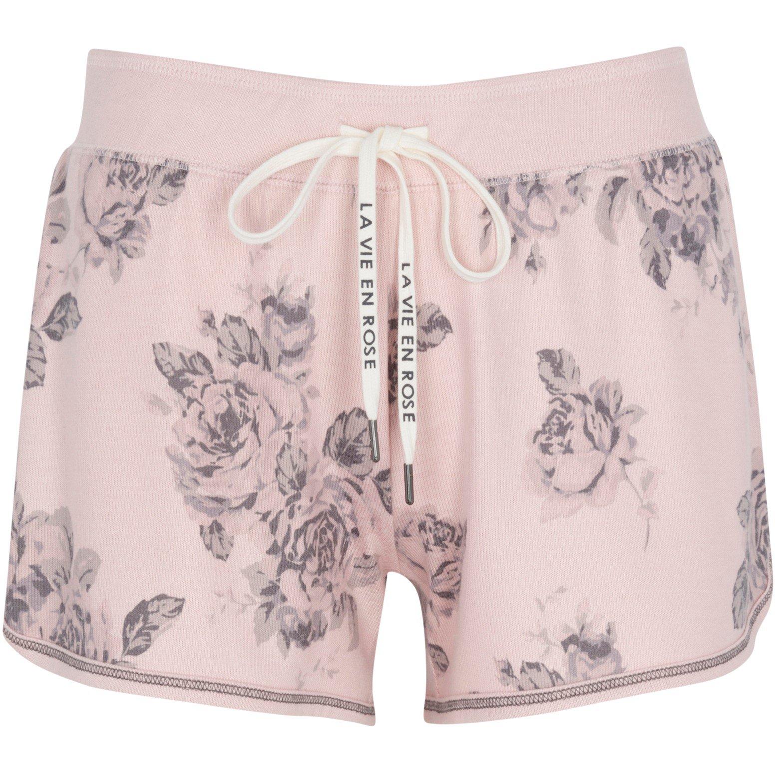 Pj Salvage Women's Fleece Jogger Shorts - Pink - 14 (L)