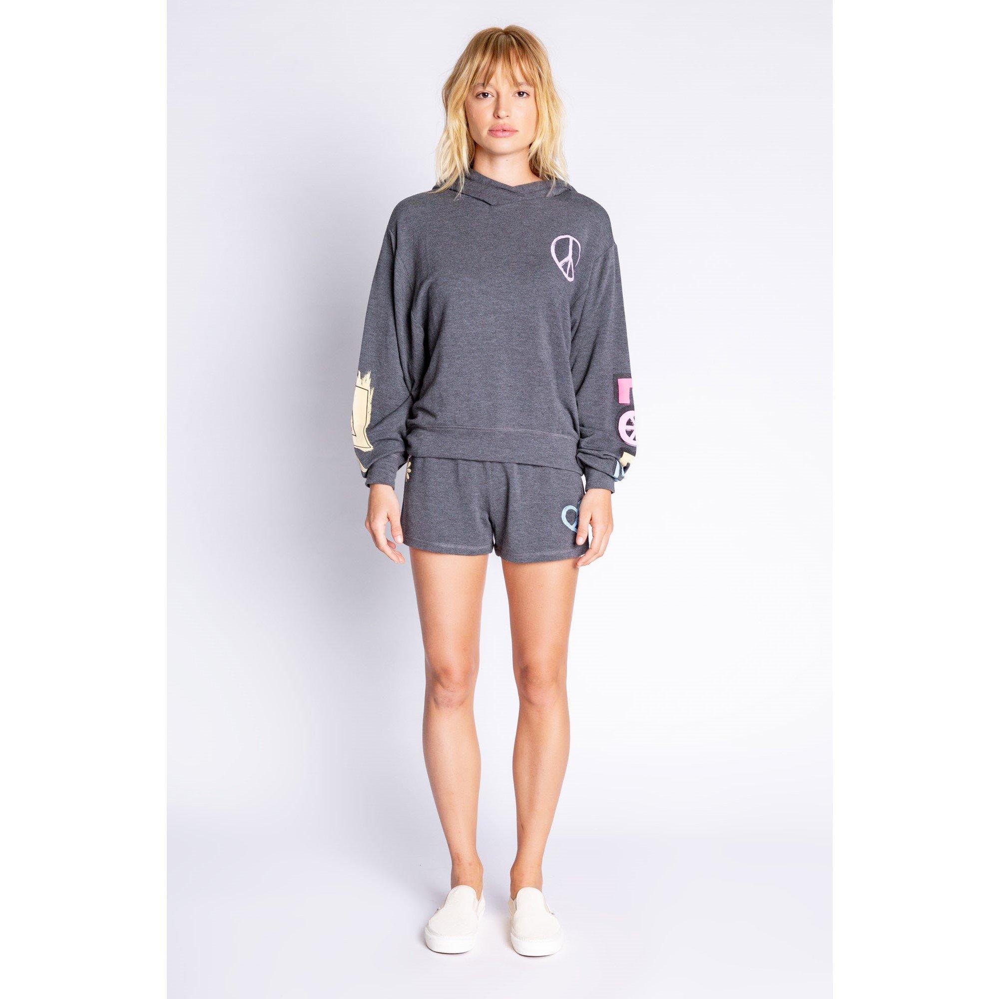 Anthrazit-Mel. - PJ Salvage - Fleece Jogger Shorts - 2