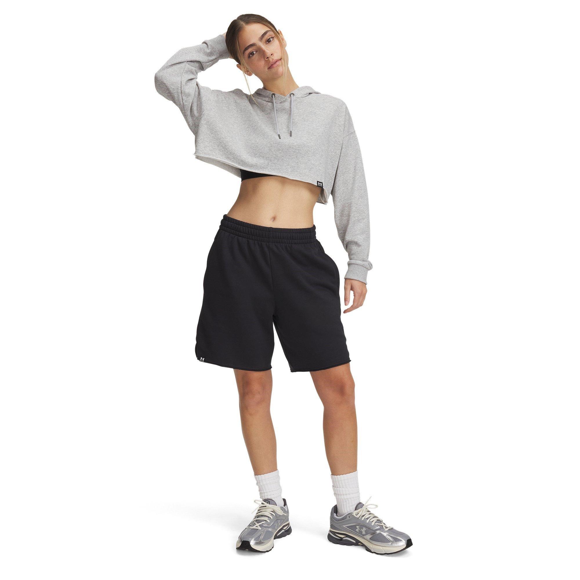 Black - Under Armour - Fleece Jogger Shorts - 4