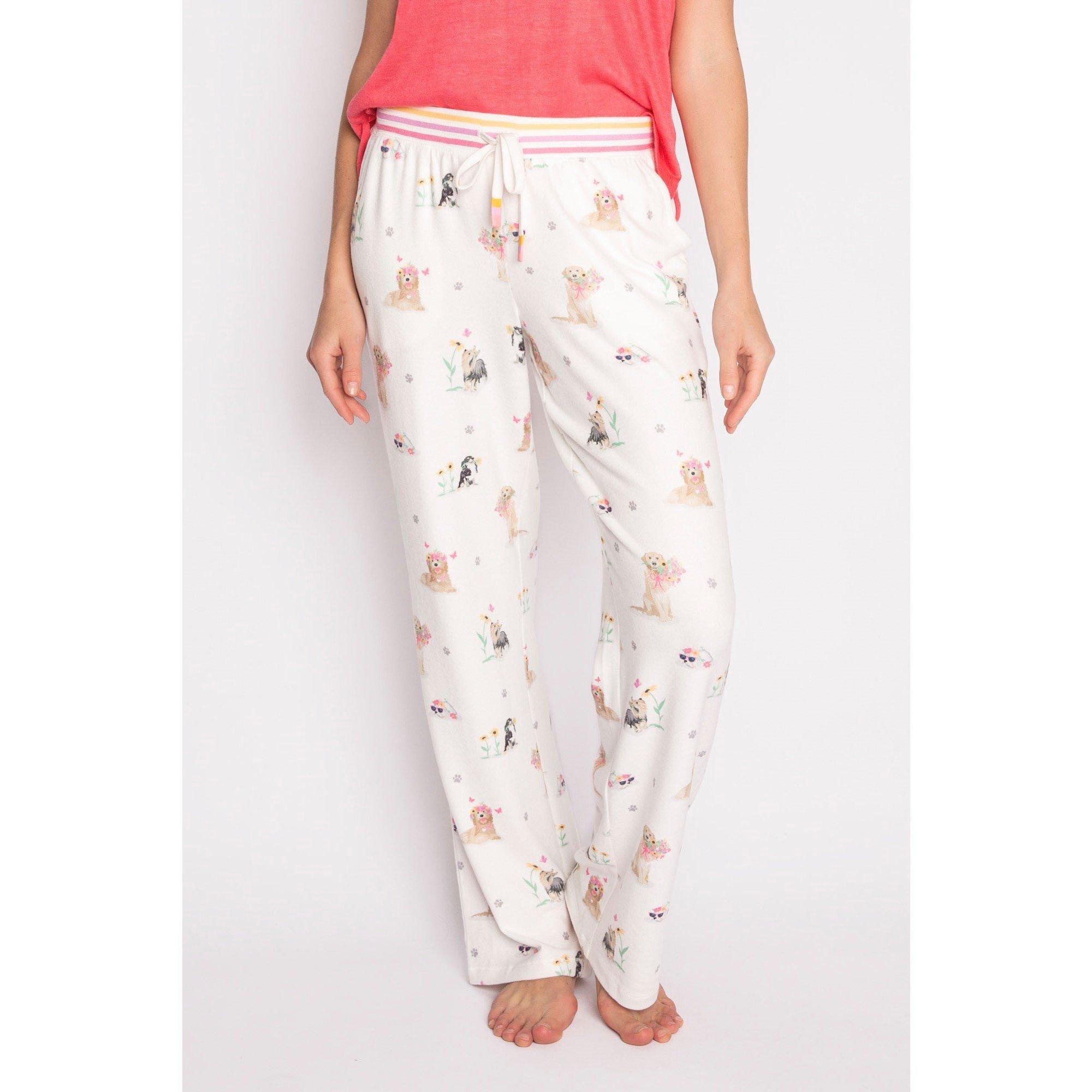 Pj Salvage Women's Fleece Jogger Shorts - Off-White - 10 (S)