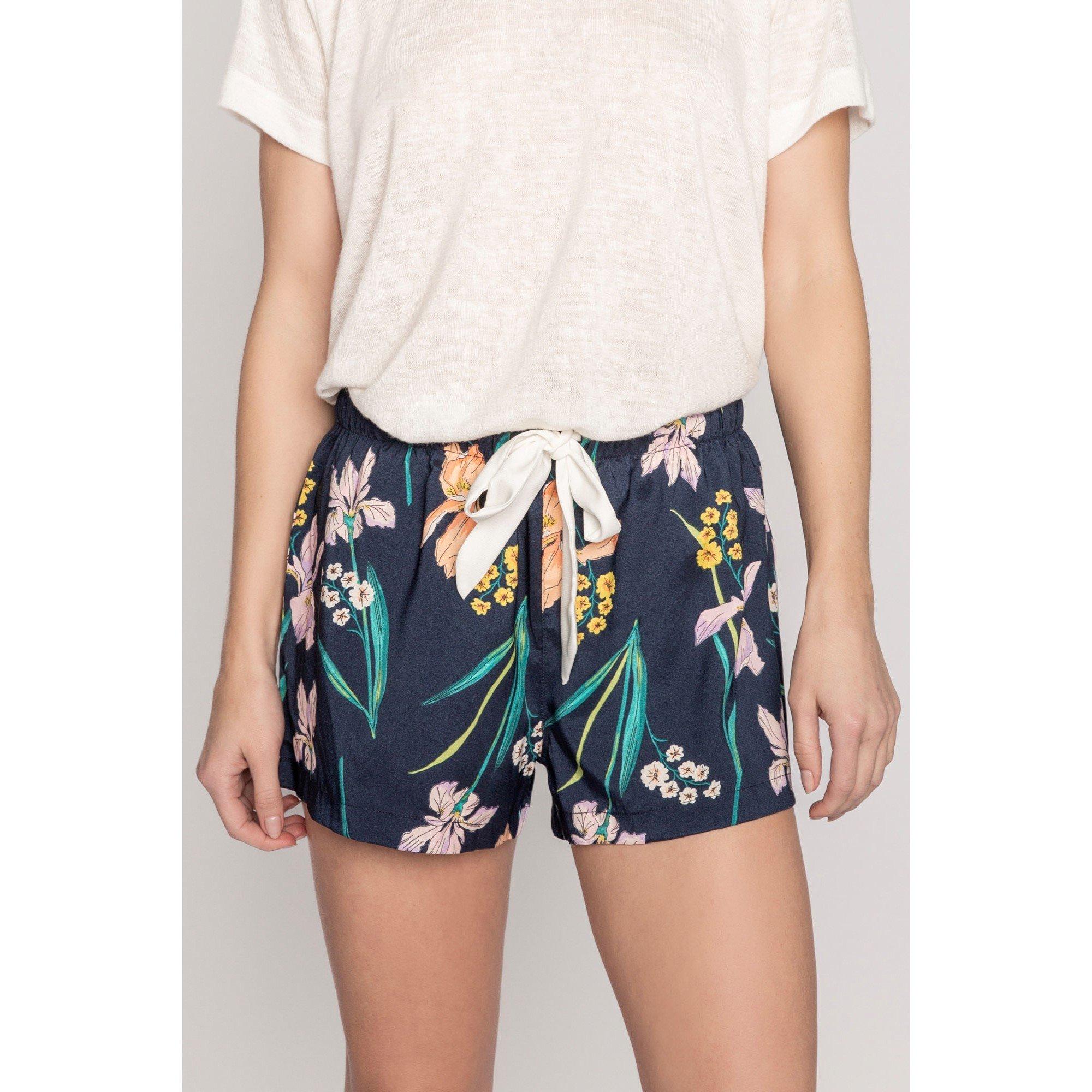 Navy - PJ Salvage - Fleece Jogger Shorts - 3