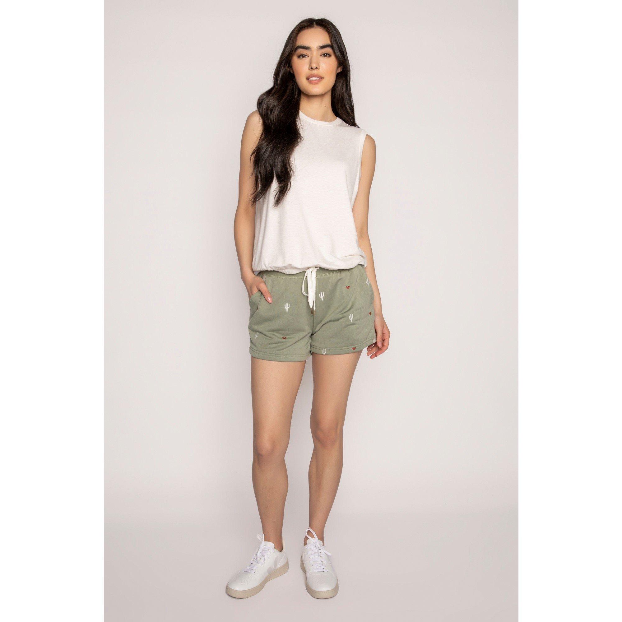 Pj Salvage Women's Flannel Short - Hellgrün - 8 (XS)