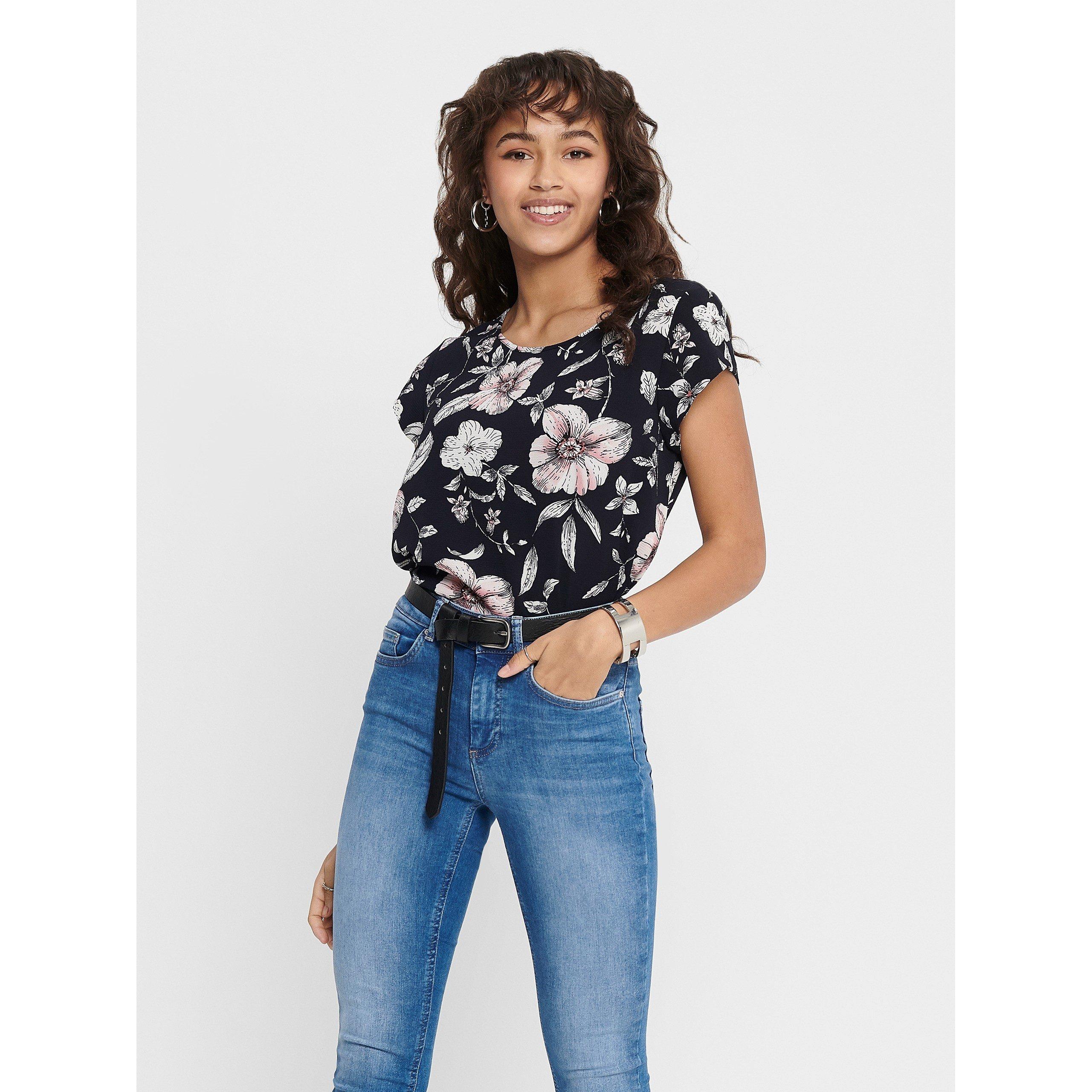 Night Sky - Only - Women's Vic All Over Print Short-Sleeve Blouse - 1