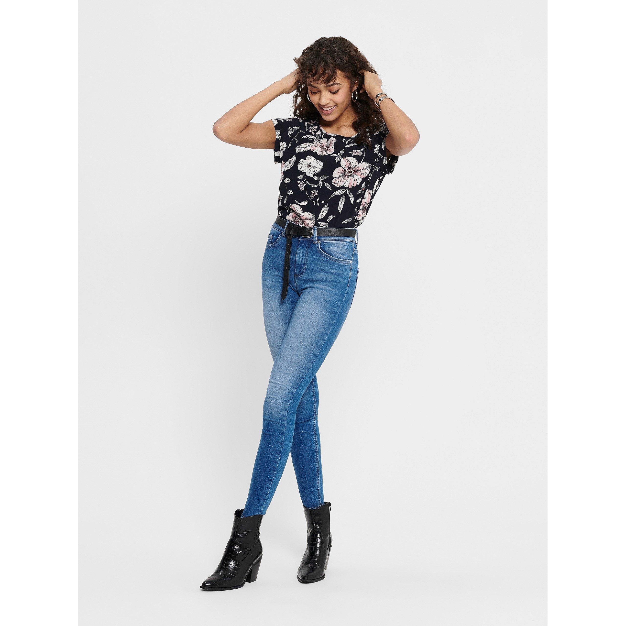 Night Sky - Only - Vic All Over Print Short-Sleeve Blouse - 2