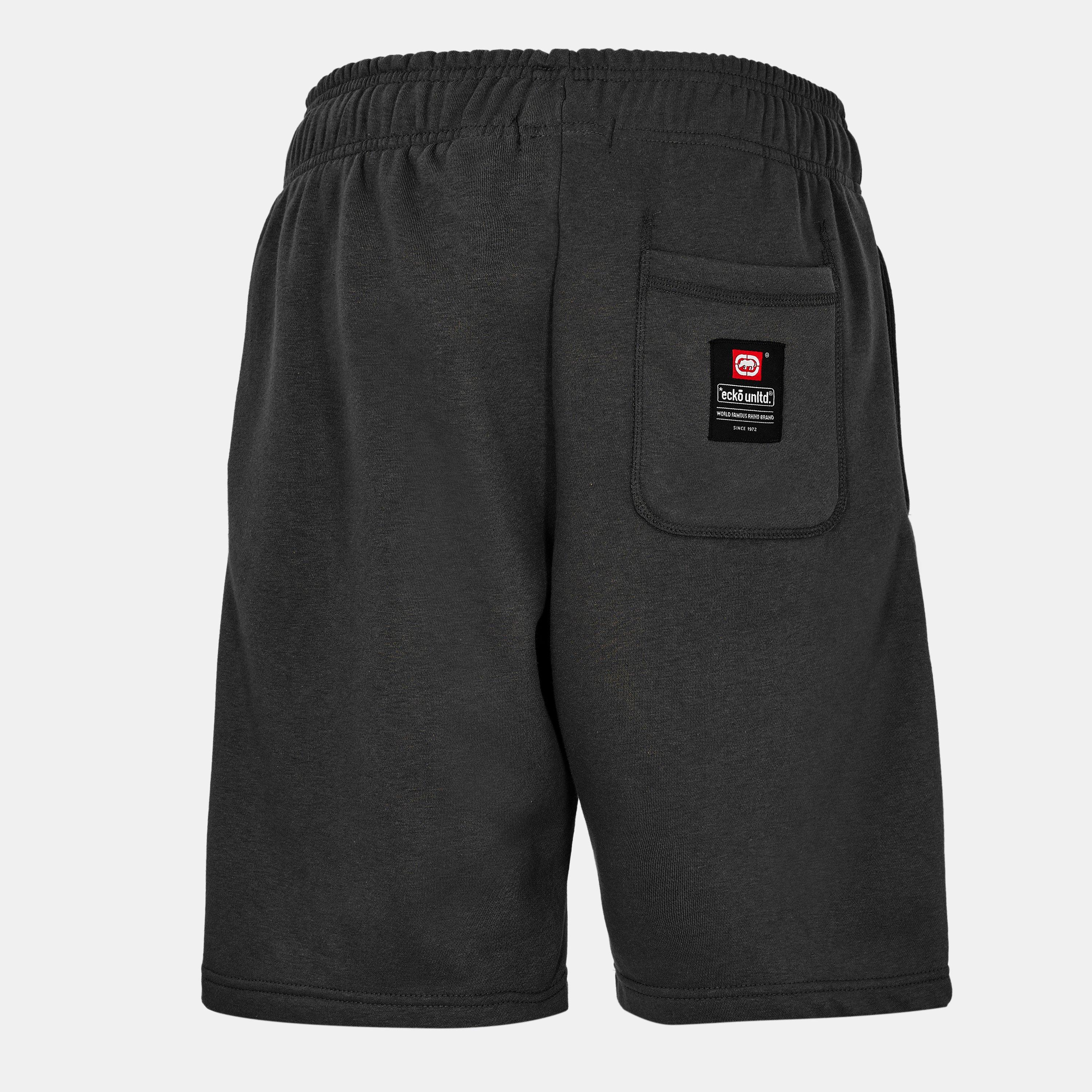 Schwarz - Ecko - Drophead Fleece Jogger Shorts - 2