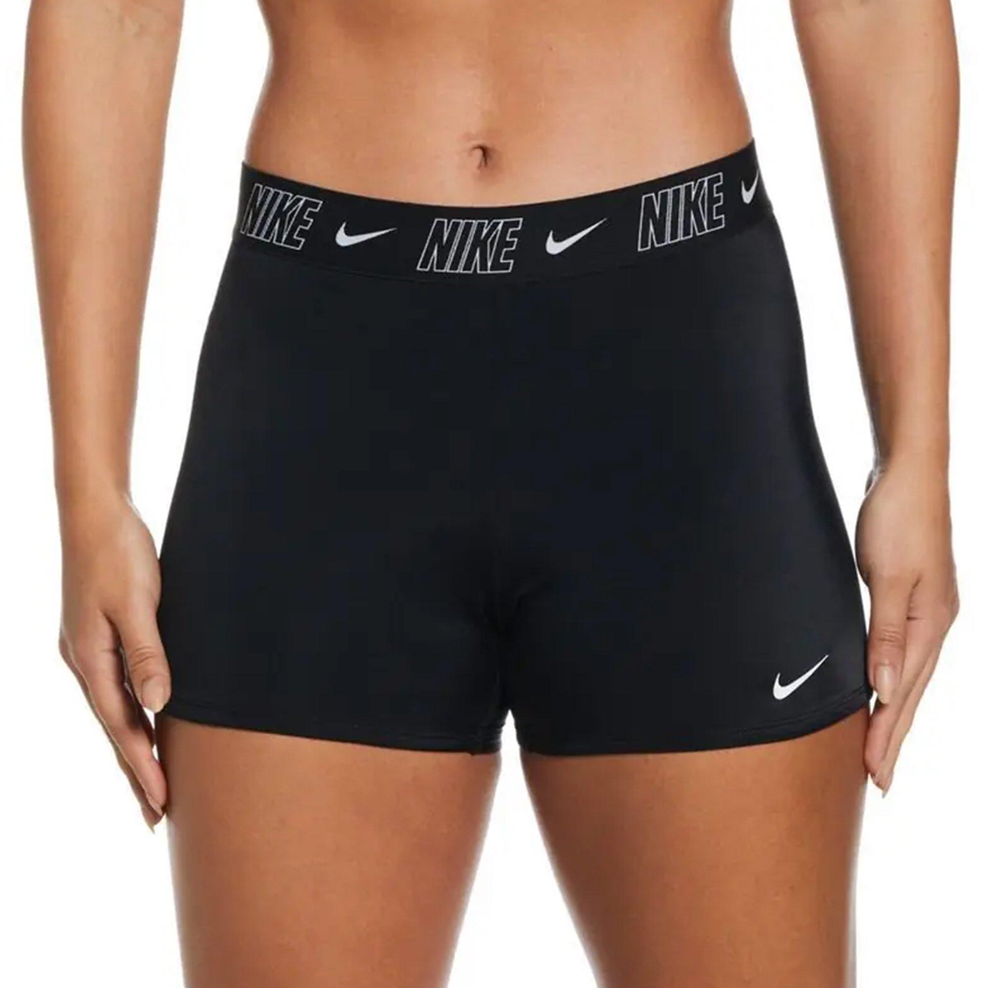 Black - Nike - Nike Fusion Logo Tape Womens Kickshort - 1