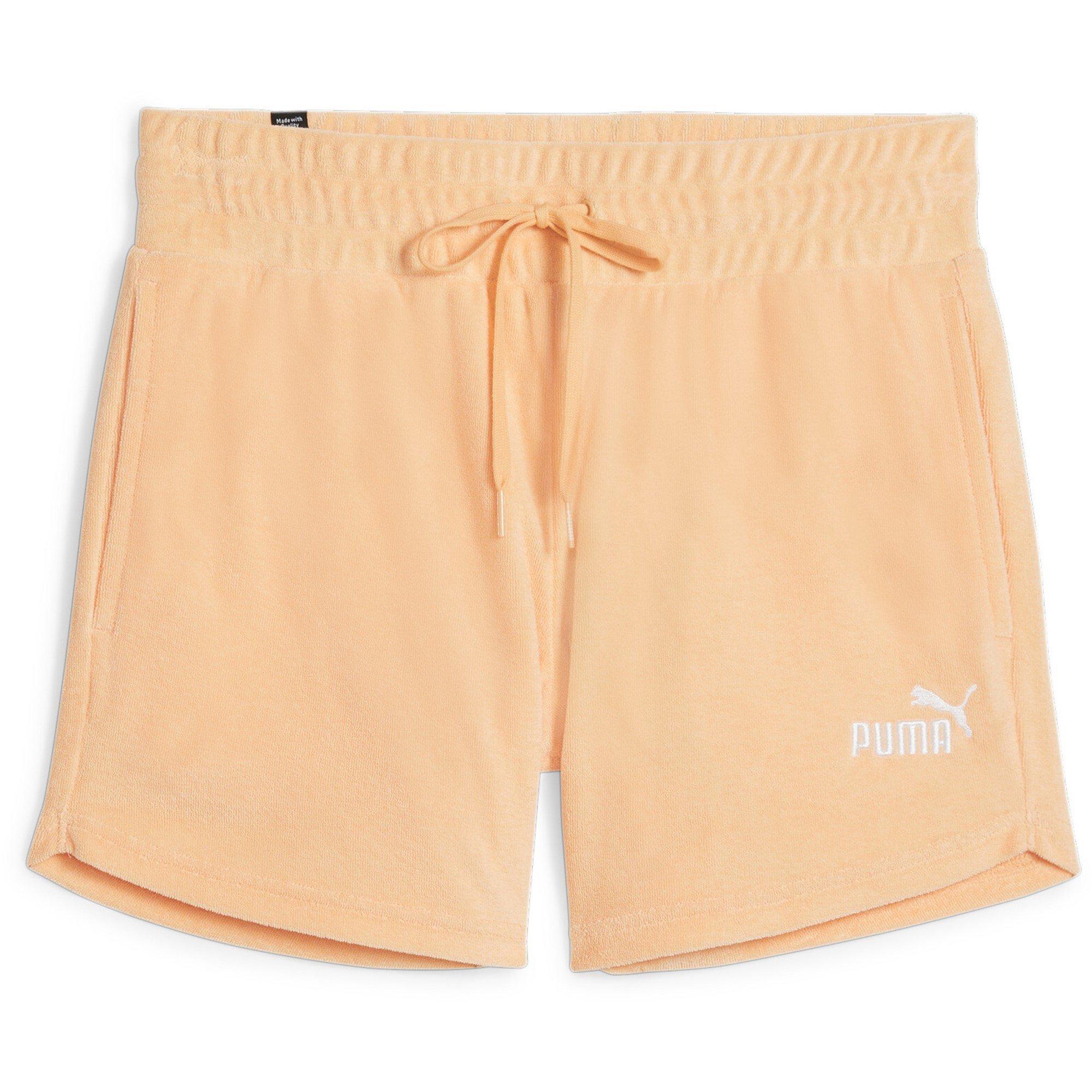 PEACH - Puma - Women's Fleece Jogger Shorts - 1
