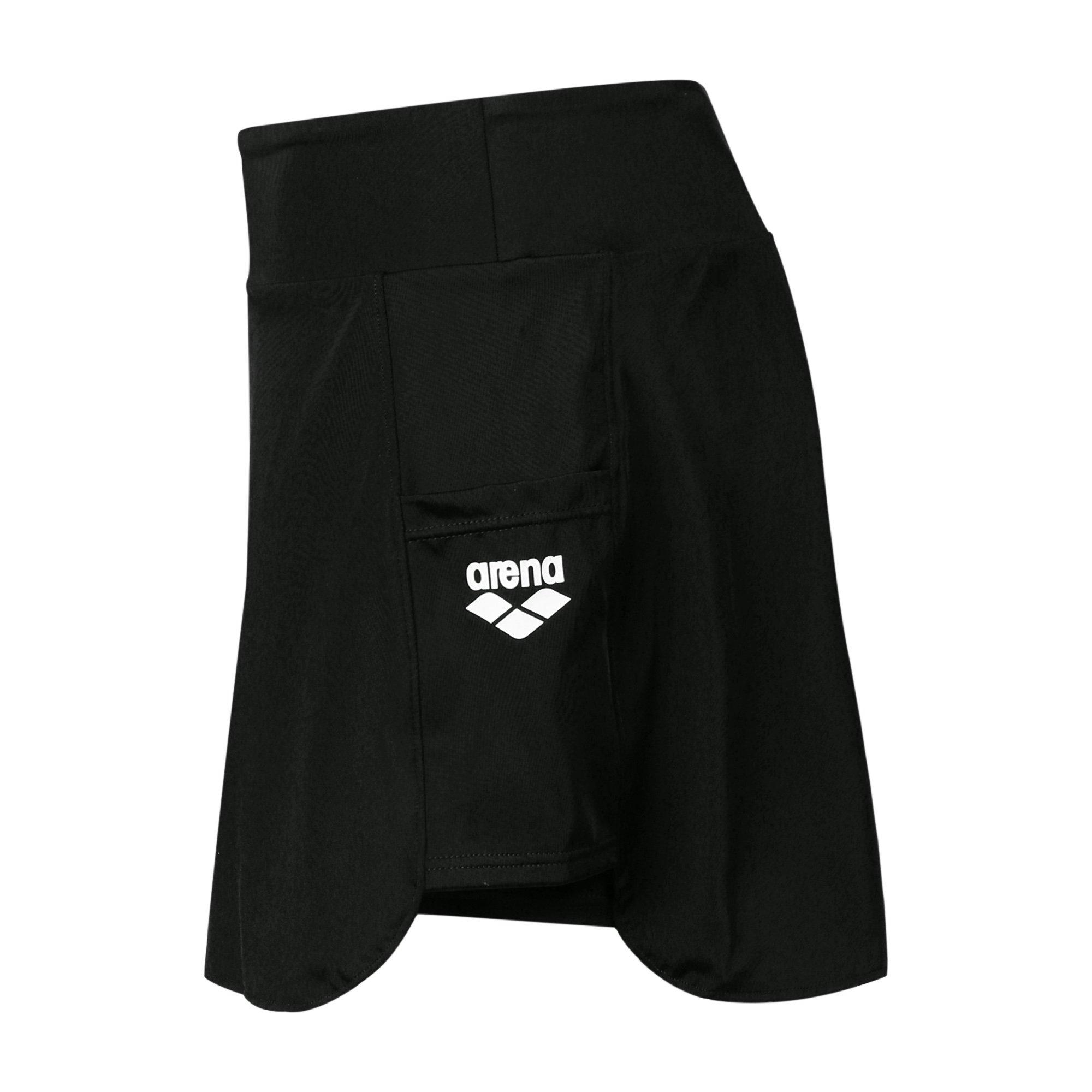Black - Arena - Swim Skort Womens - 3