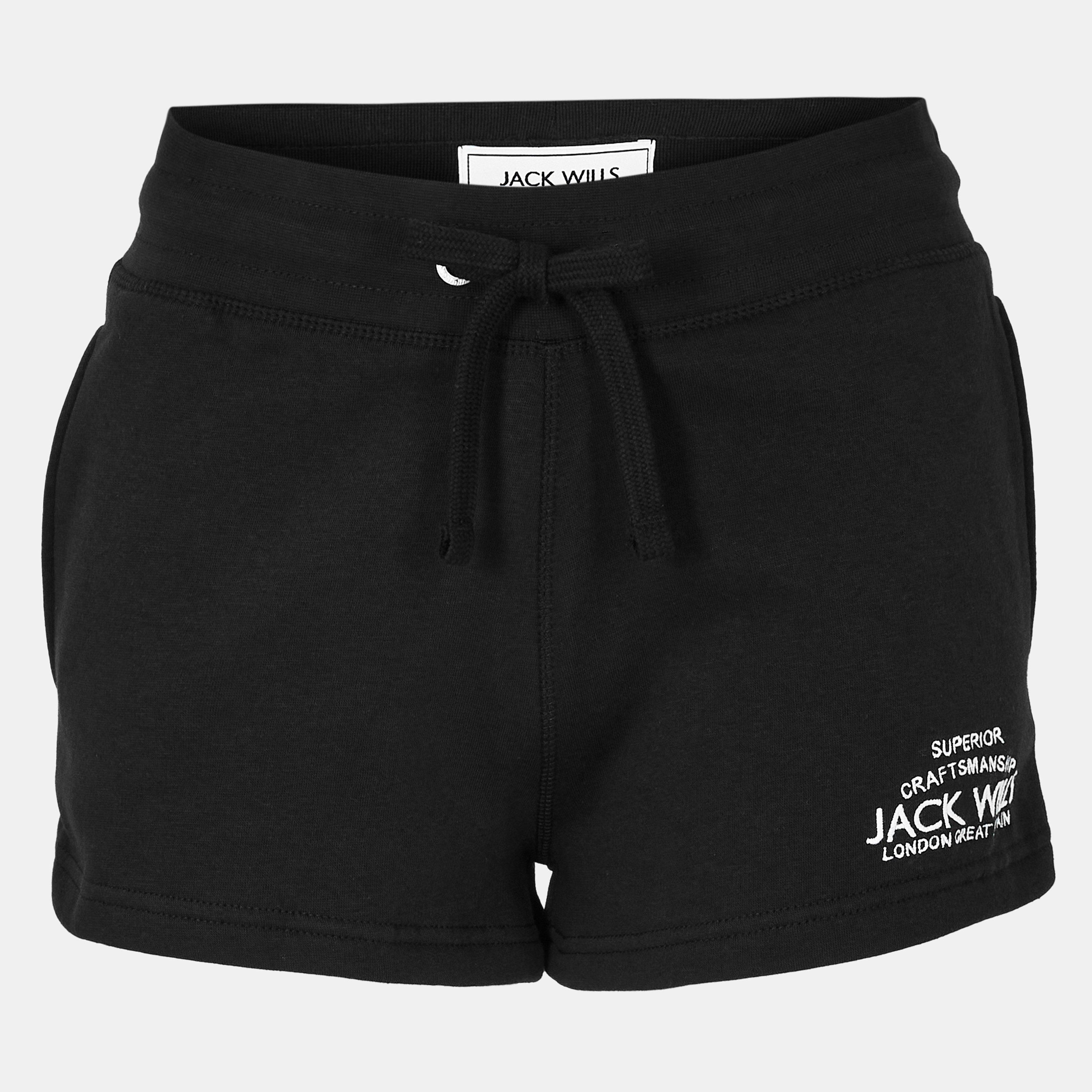 Jack Wills Women's Bea Sweatshorts - Black - 16 (XL)