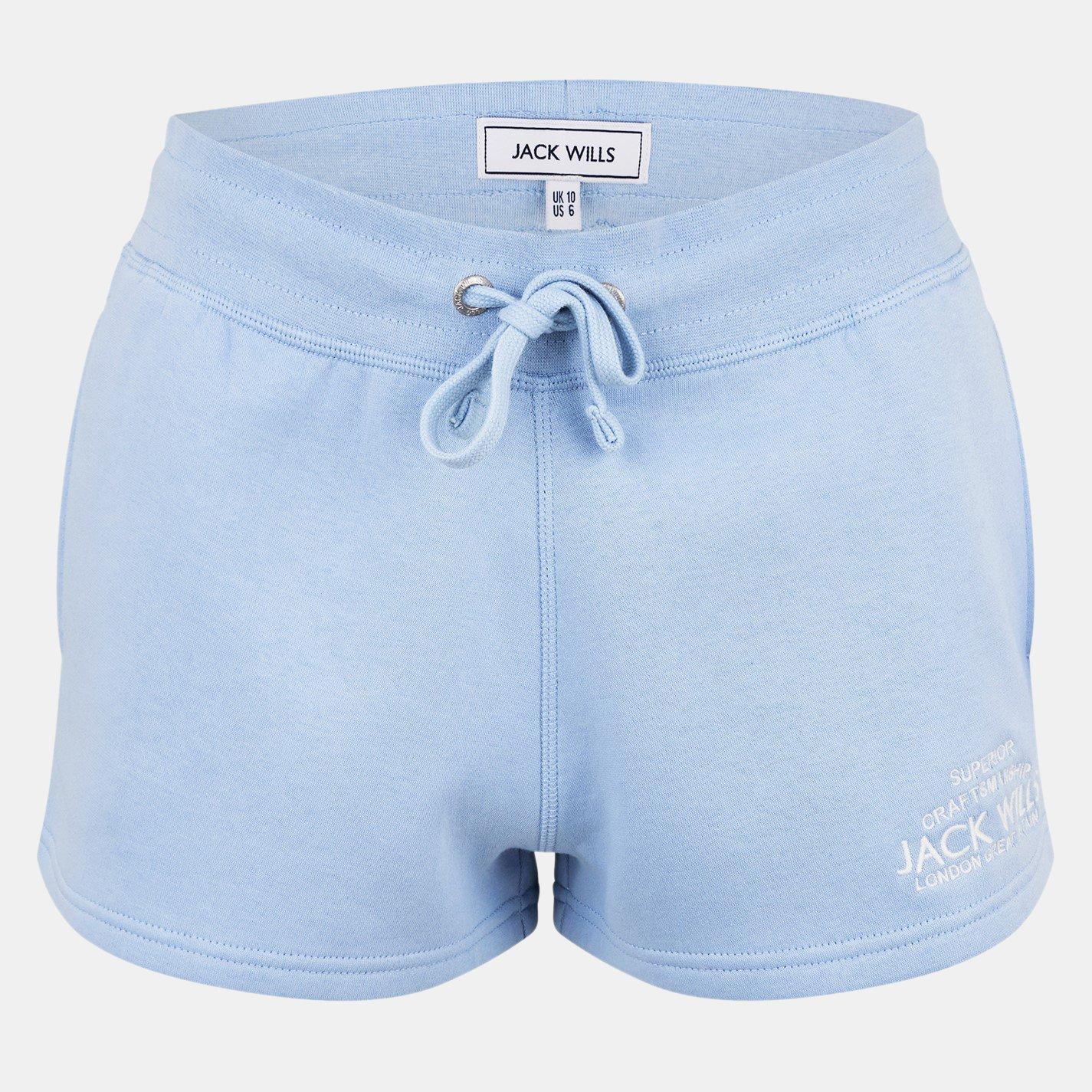 Jack Wills Women's Bea Sweatshorts - Soft Blue - 12 (M)