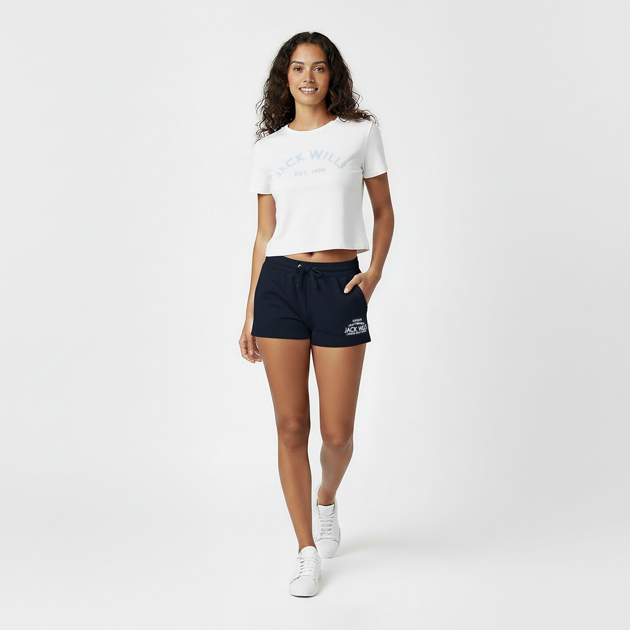 Navy - Jack Wills - Bea Sweatshorts - 5