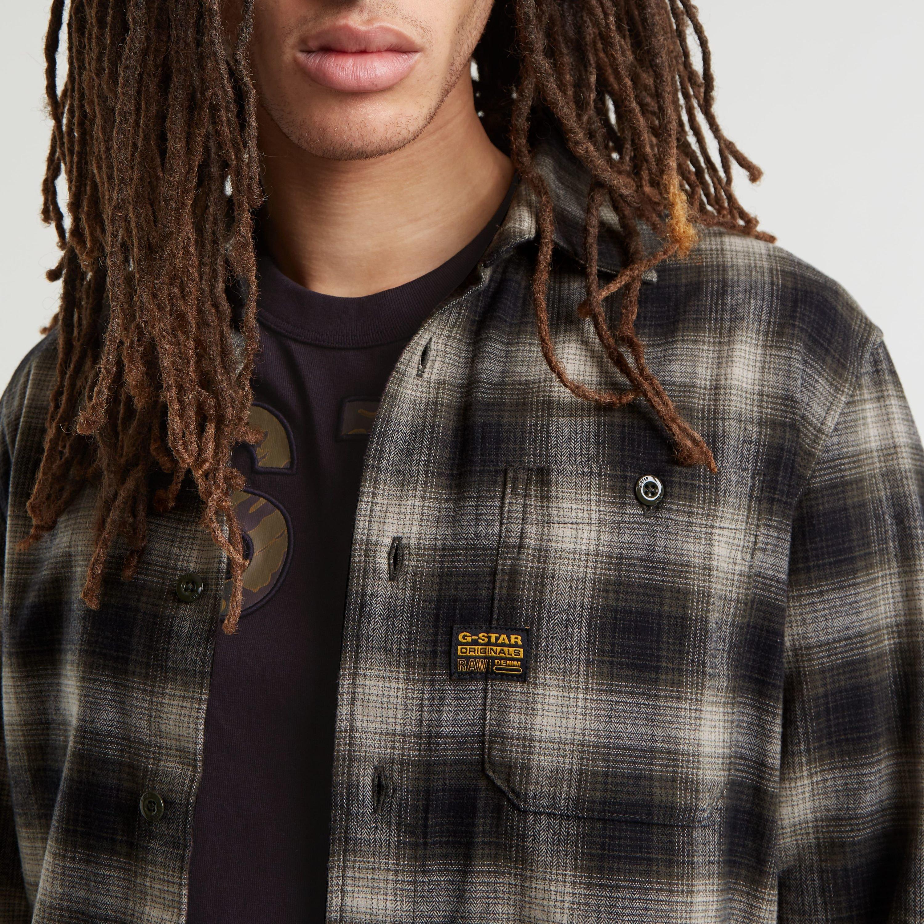 Moss Check - G Star - Men's Bristum Checked Long-Sleeve Patterned Shirt - 5