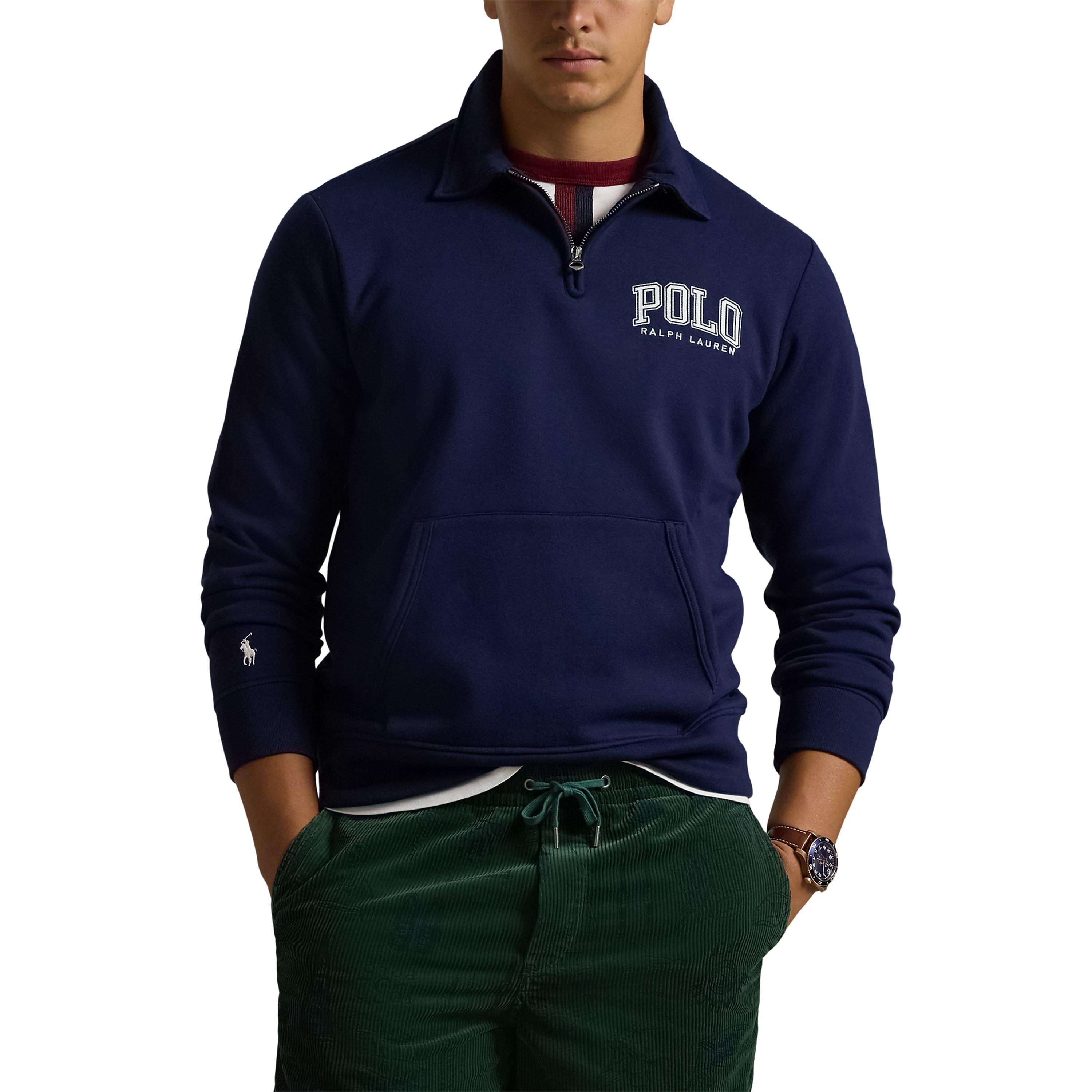 Cruise Navy - Polo Ralph Lauren - Collegiate Logo Quarter Zip Fleece - 2