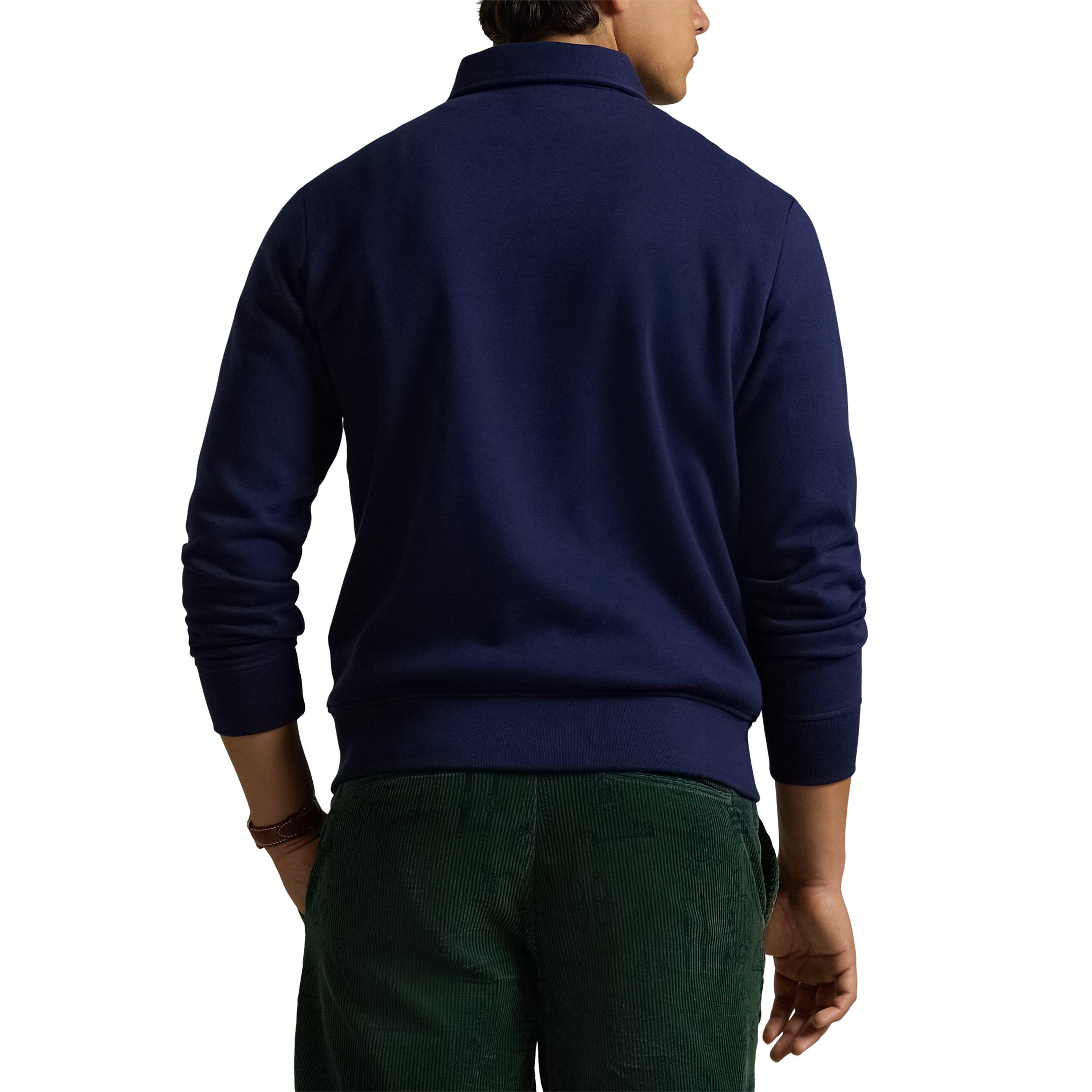 Cruise Navy - Polo Ralph Lauren - Collegiate Logo Quarter Zip Fleece - 3