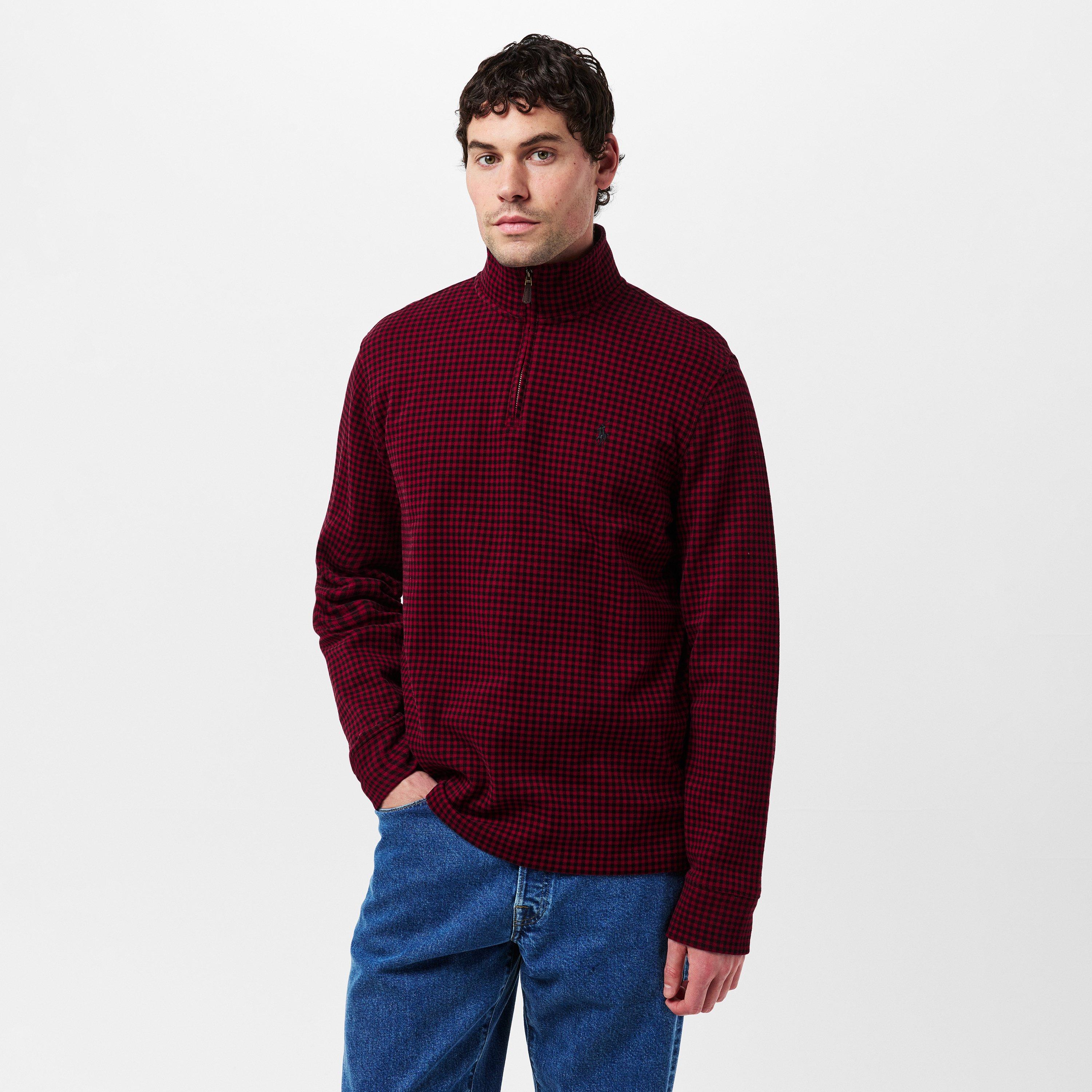 Red Holiday - Polo Ralph Lauren - Plaid Estate quarter Zip Sweatshirt - 3