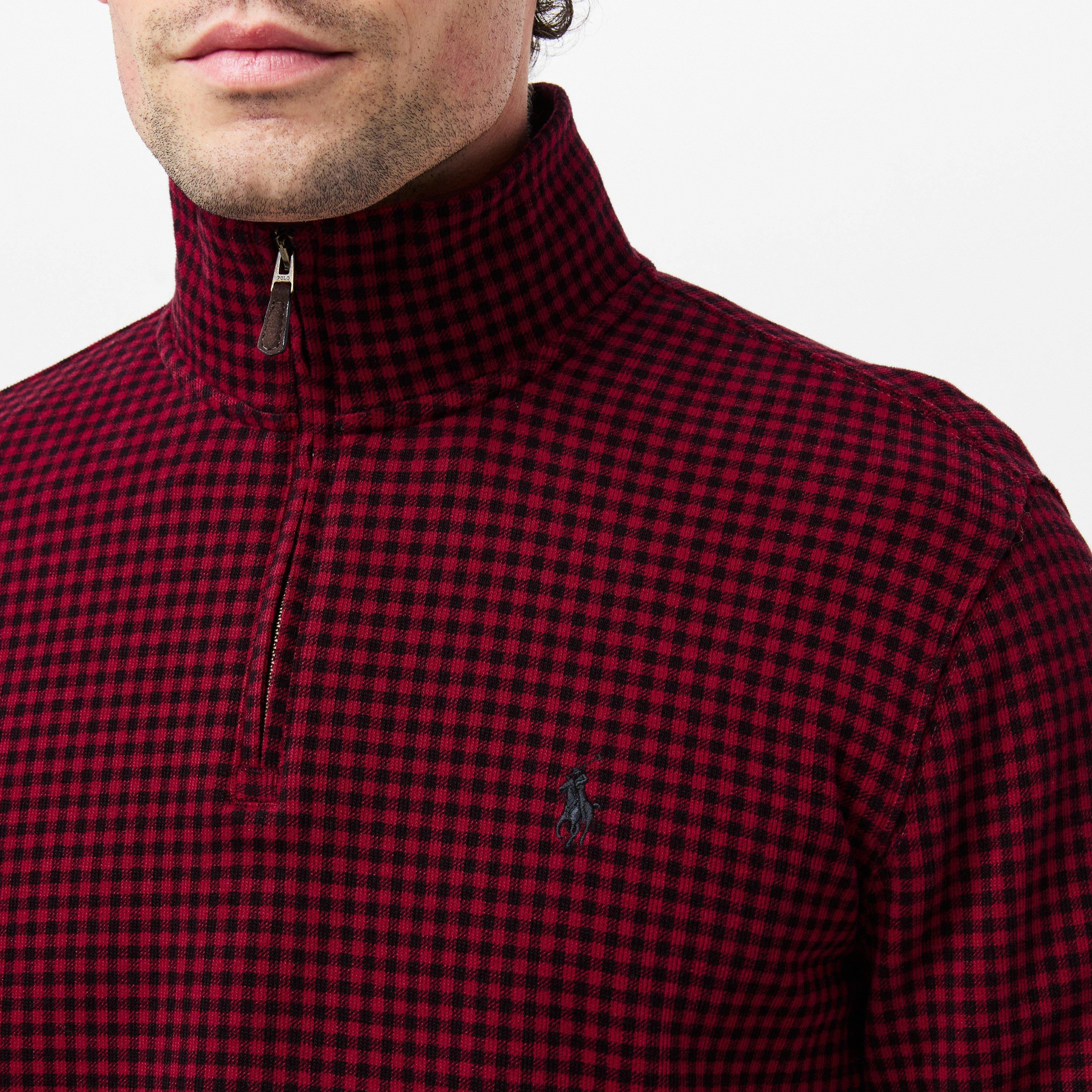 Red Holiday - Polo Ralph Lauren - Plaid Estate quarter Zip Sweatshirt - 5
