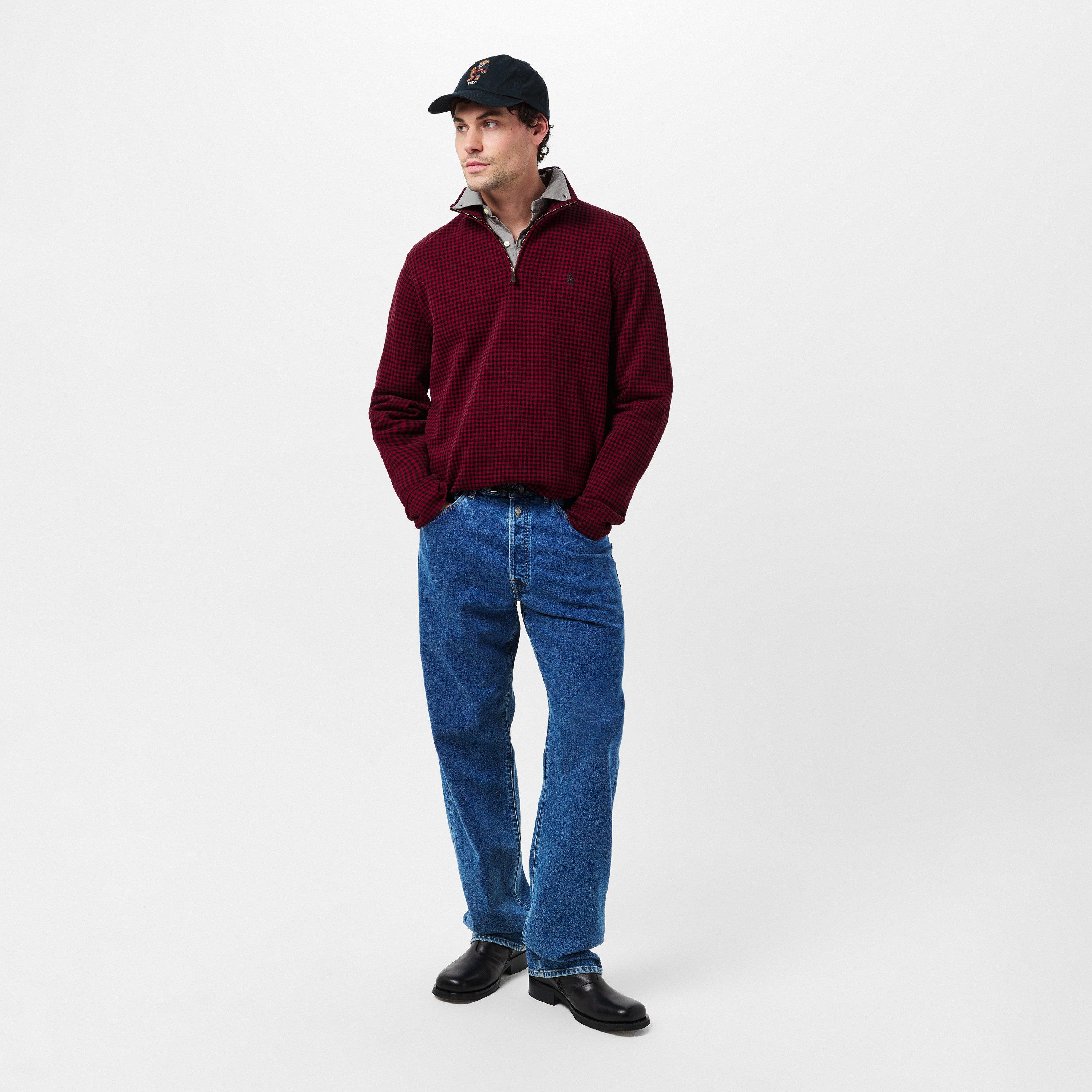 Red Holiday - Polo Ralph Lauren - Plaid Estate quarter Zip Sweatshirt - 6