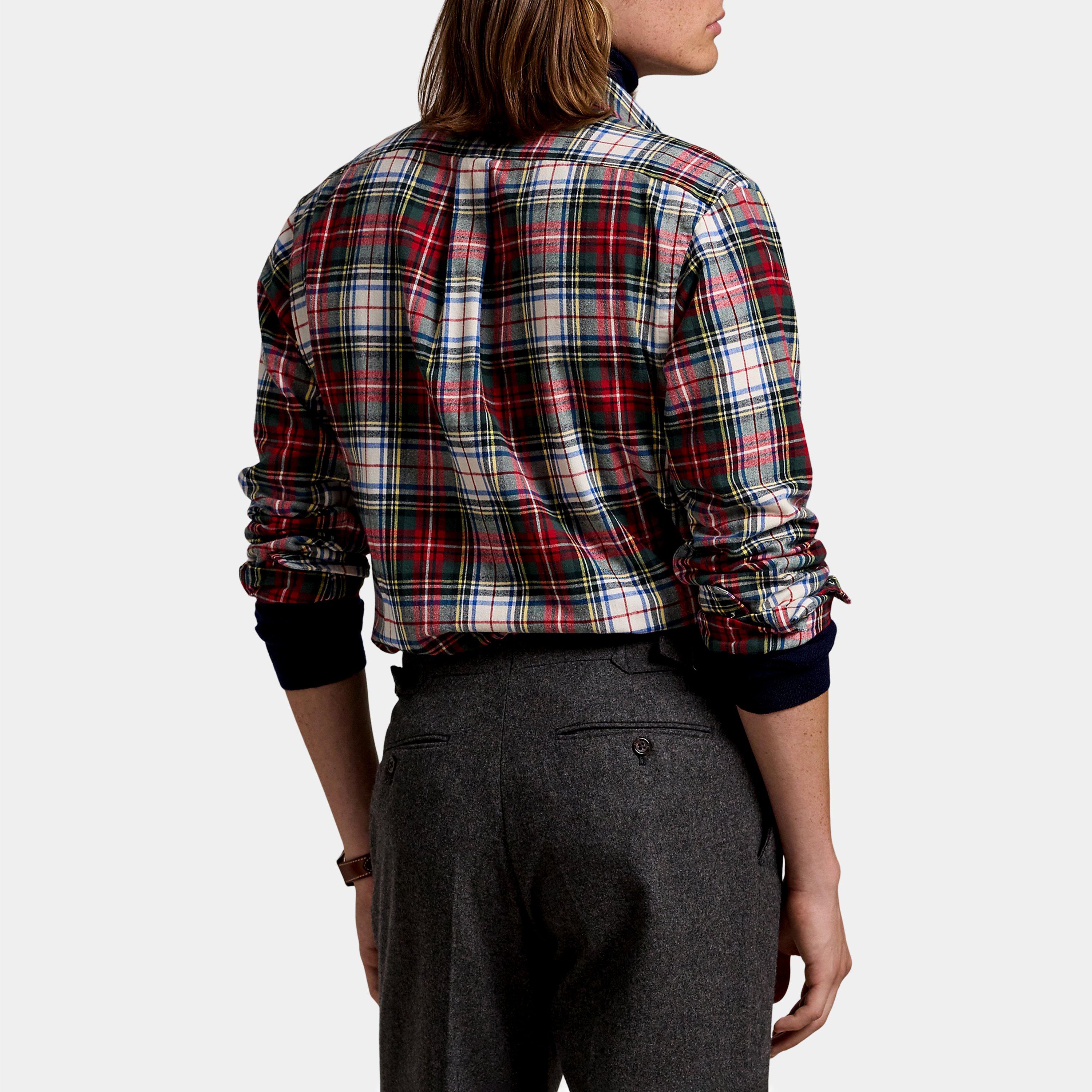 White/Red - Polo Ralph Lauren - Brushed Oxford Shirt - 3