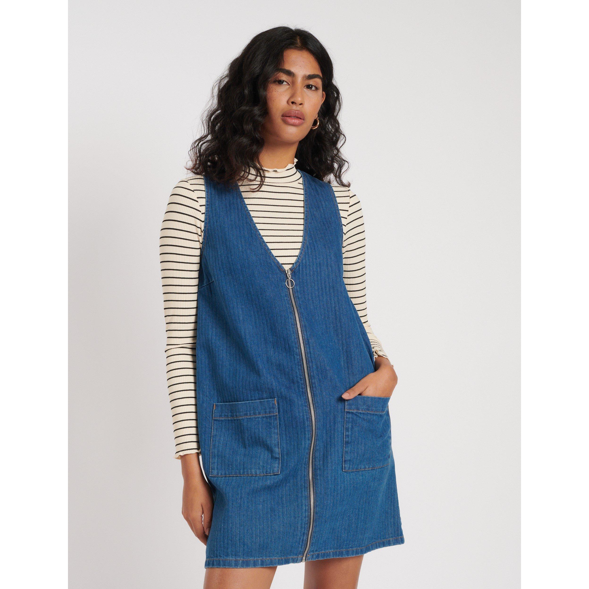 Nobodys Child Dresden Mini Pinafore Dress - Blue - Size 8 (XS)