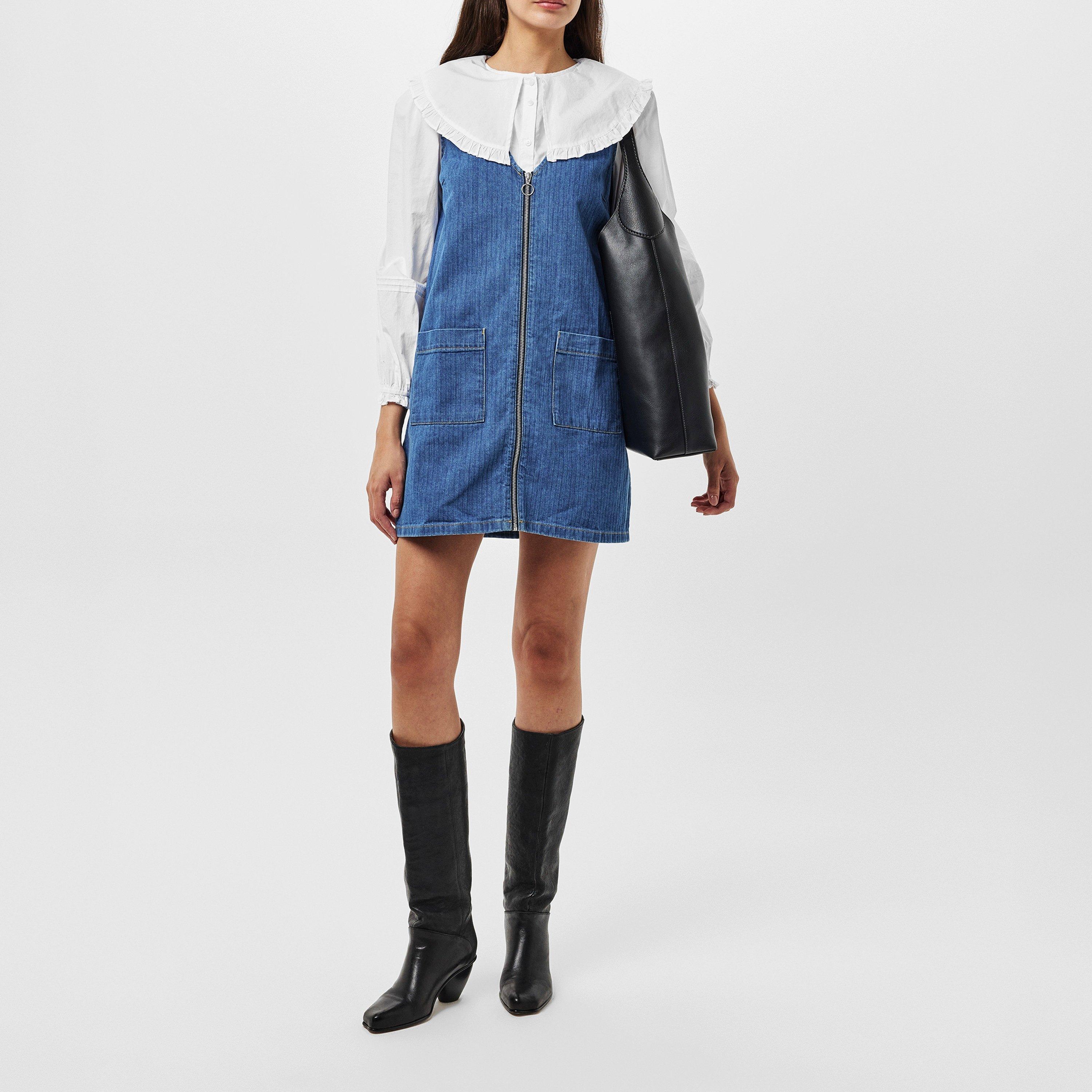 Blue - Nobodys Child - Dresden Mini Pinafore Dress - 6