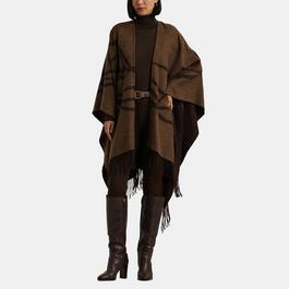 Lauren by Ralph Lauren Equestrian Jacquard Ruana