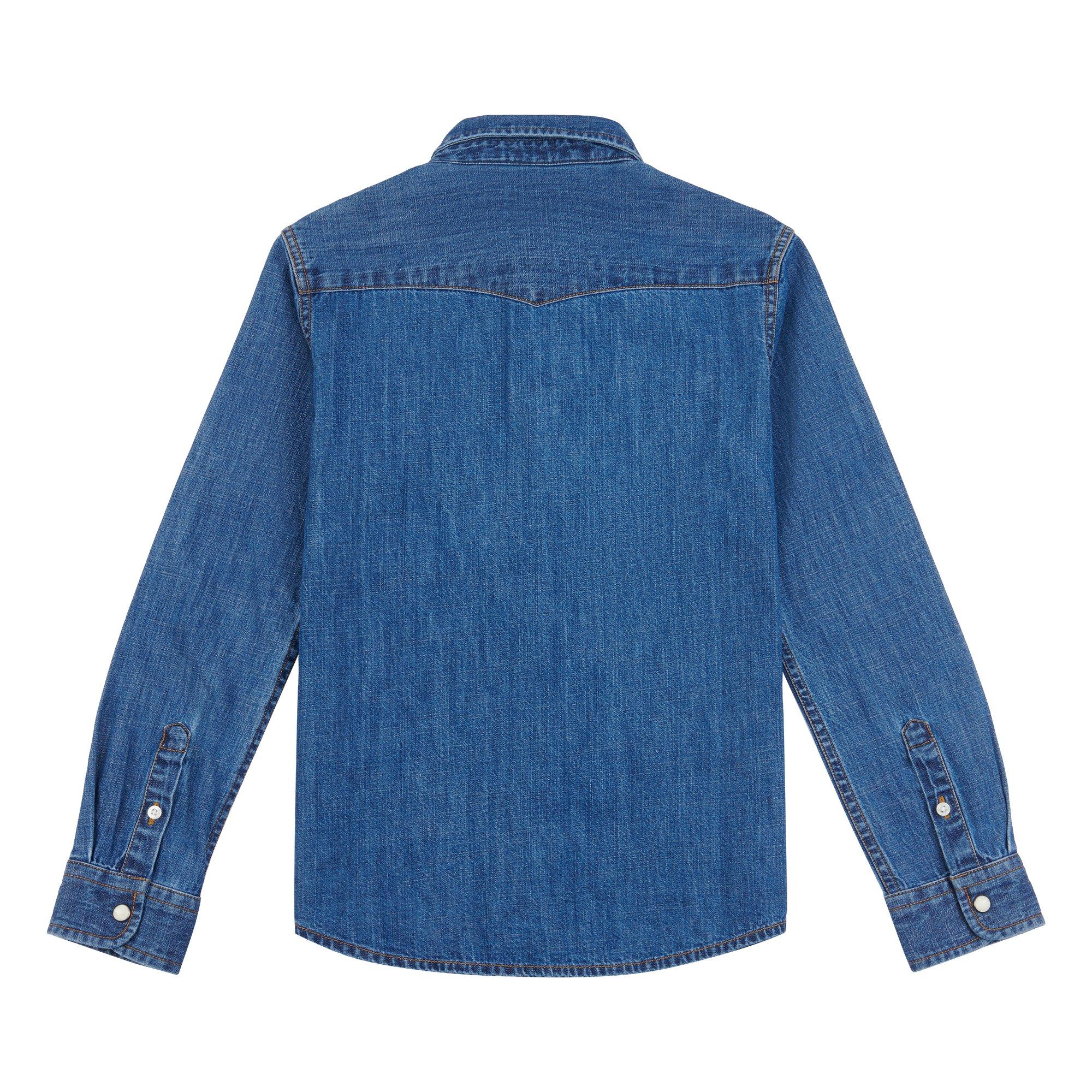 Mid wash - Lee - Western Long-Sleeve Denim Shirt - 2