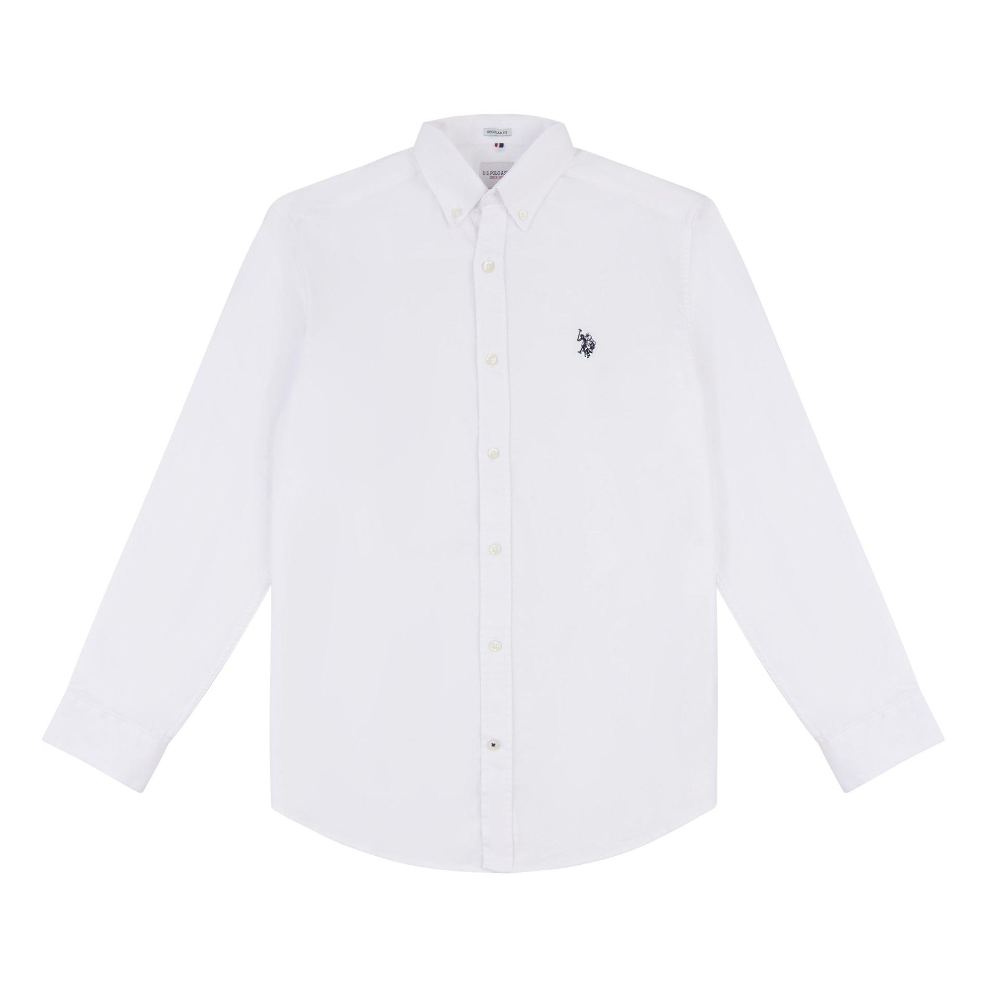 Strahlendes Weiß - US Polo Assn - Oxford LS Shirt Sn00 - 5