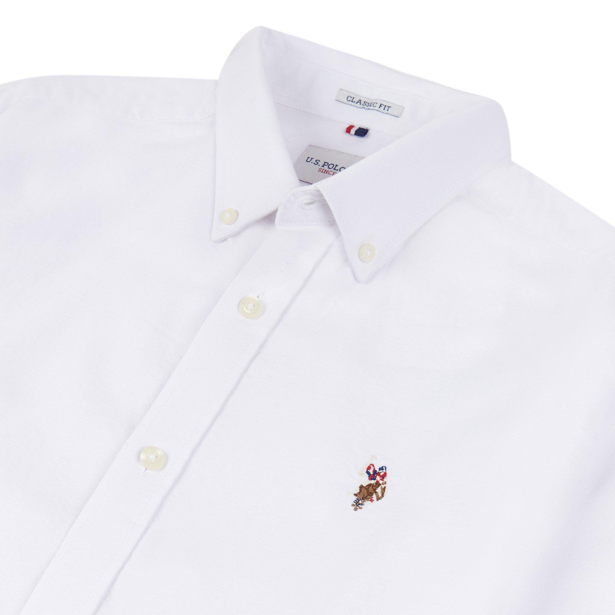 Strahlendes Weiß - US Polo Assn - Oxford LS Shirt Sn00 - 6