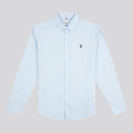 US Polo Assn Stretch Poplin Shirt Mens