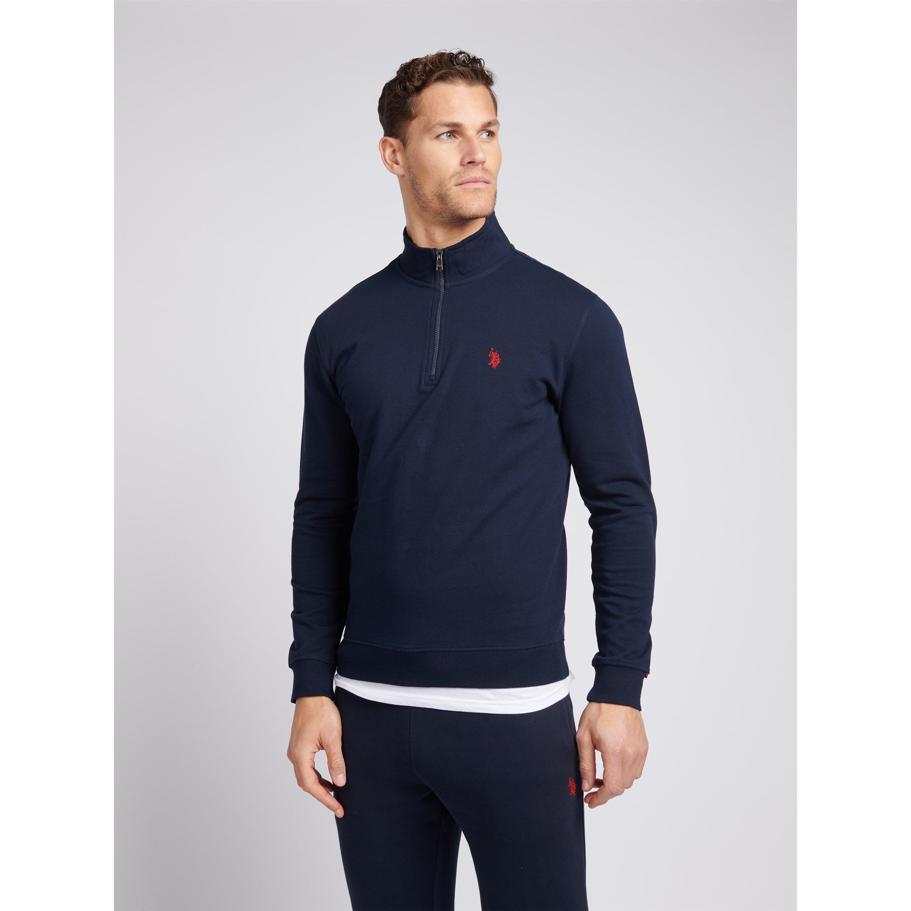 Marine/Rood - US Polo Assn - Polo Assn DHM Quarter Zip Sweatshirt - 3