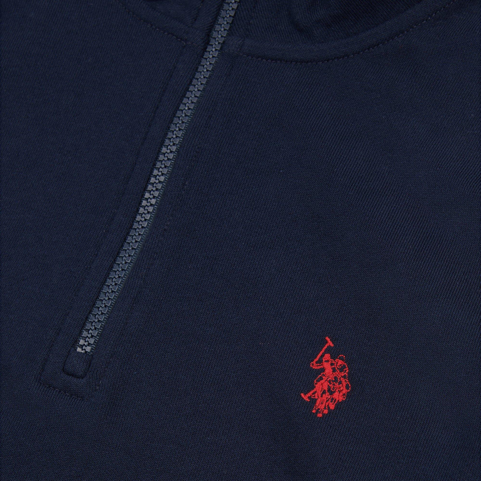Marine/Rood - US Polo Assn - Polo Assn DHM Quarter Zip Sweatshirt - 6